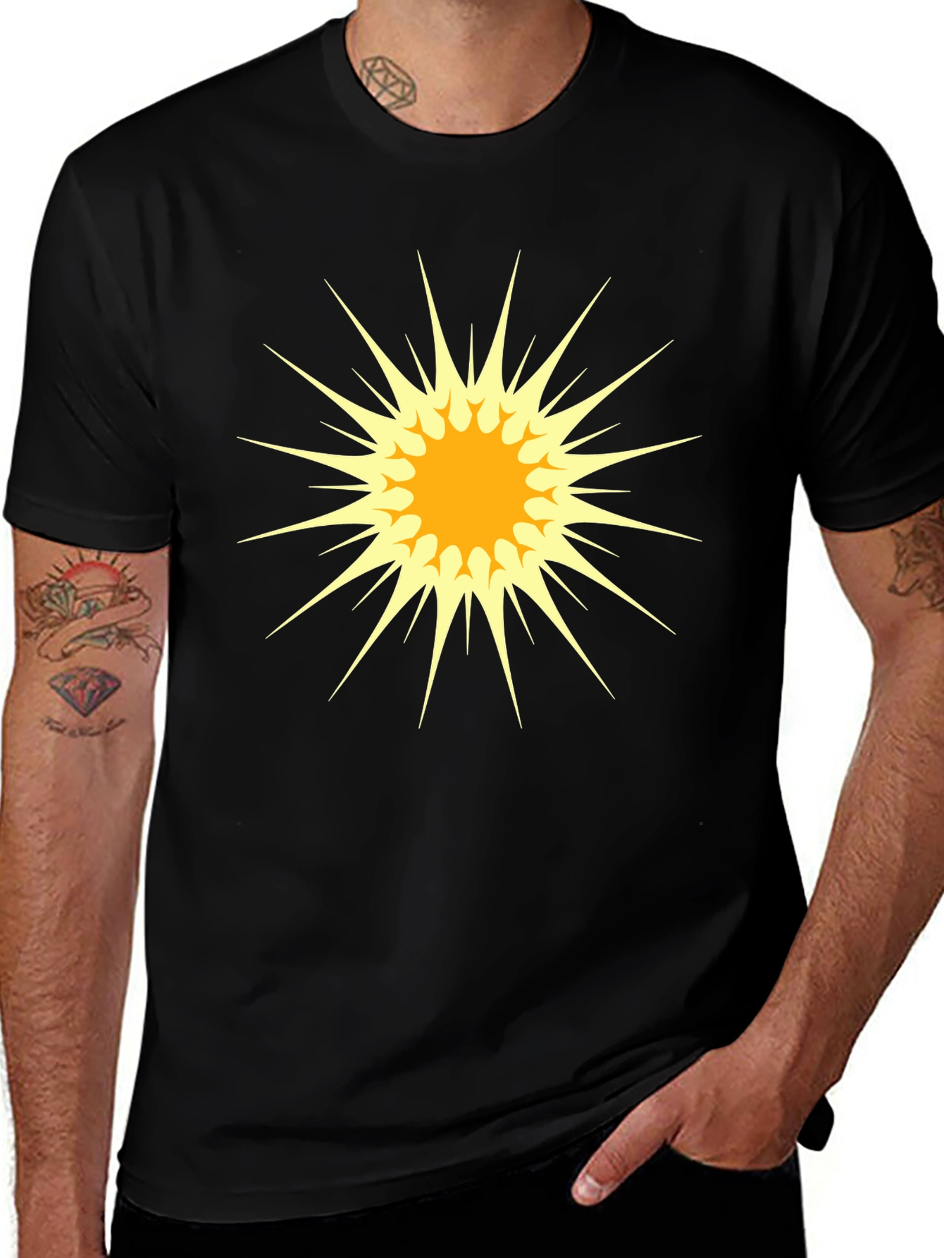 Exploding Star Graphic Tee - Cool Casual Comfort