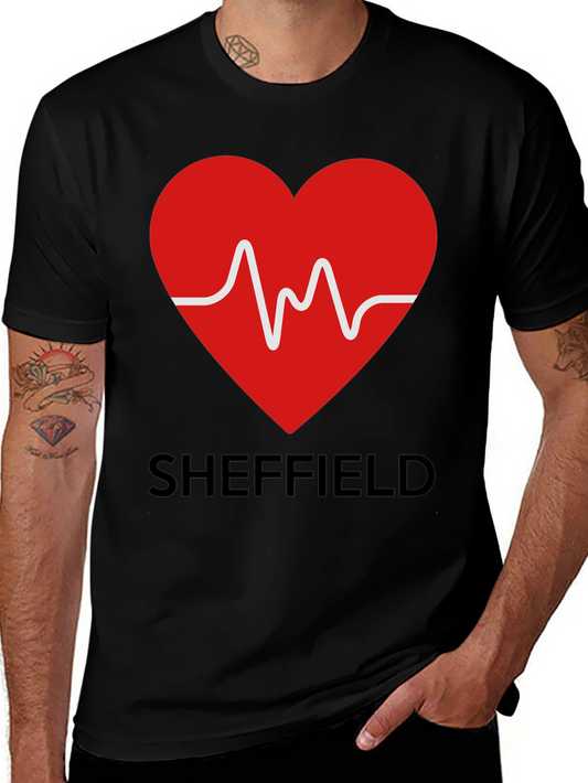 Sheffield Heartbeat Graphic Tee - Stylish City Pride