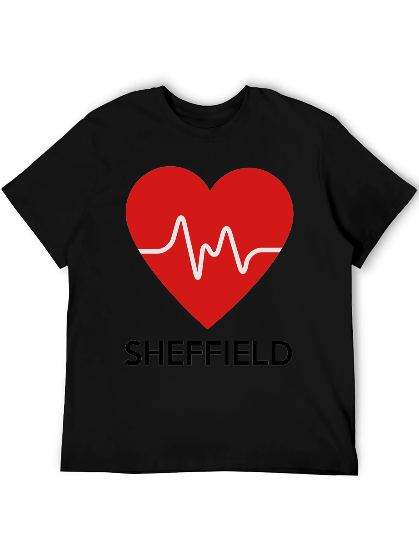 Sheffield Heartbeat Graphic Tee - Stylish City Pride