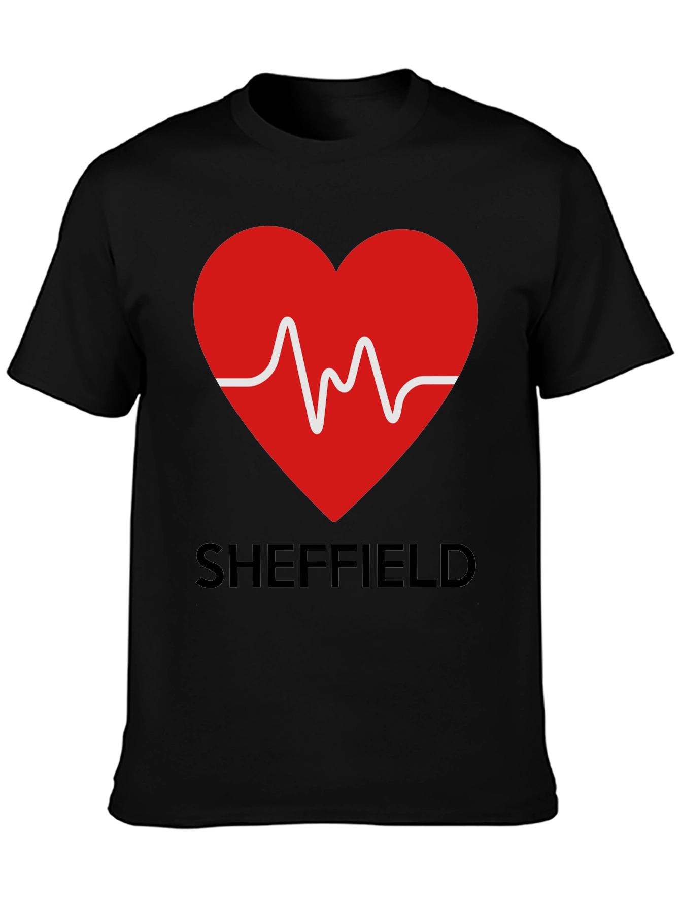 Sheffield Heartbeat Graphic Tee - Stylish City Pride