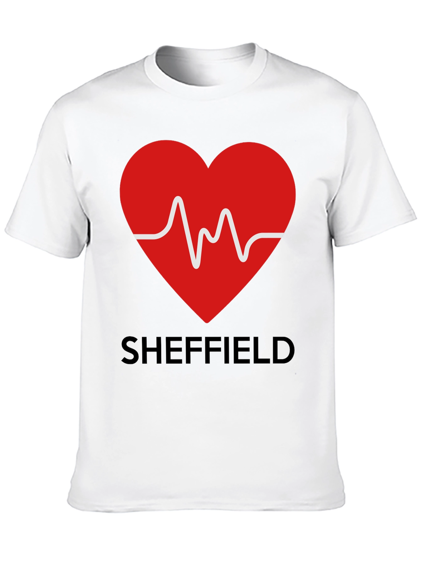 Sheffield Heartbeat Graphic Tee - Stylish City Pride