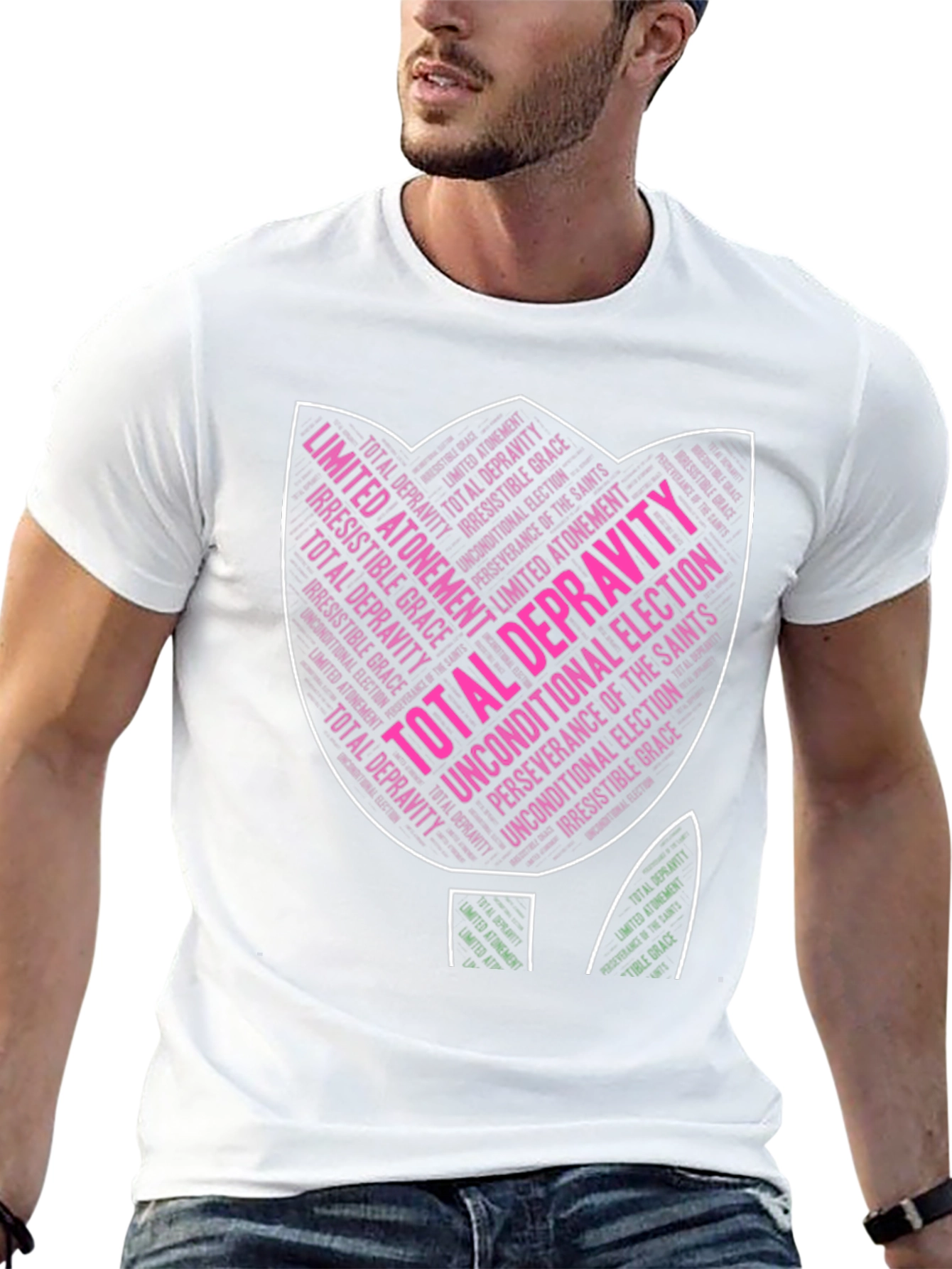 Theology Tulip T-Shirt - Calvinism Design
