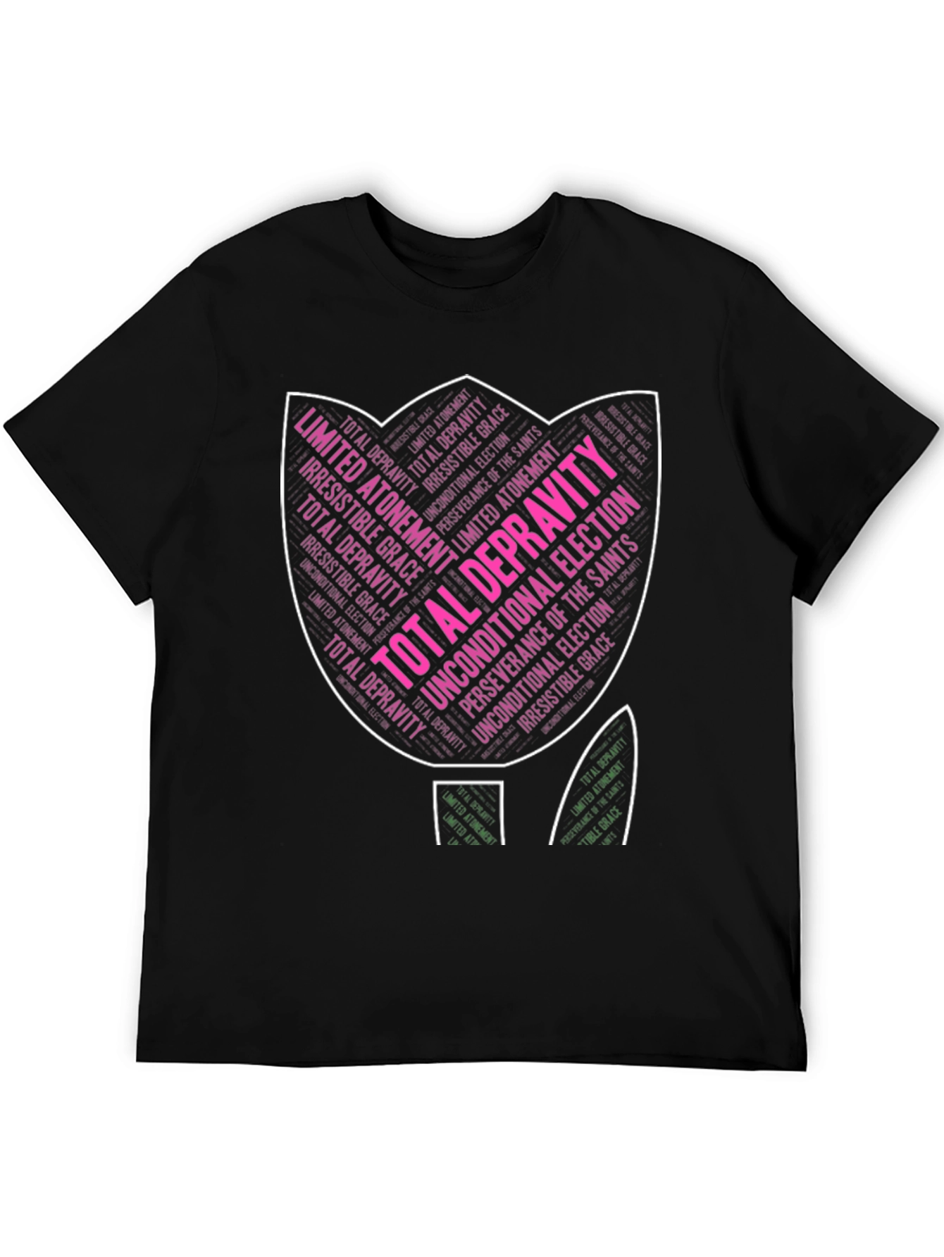 Theology Tulip T-Shirt - Calvinism Design