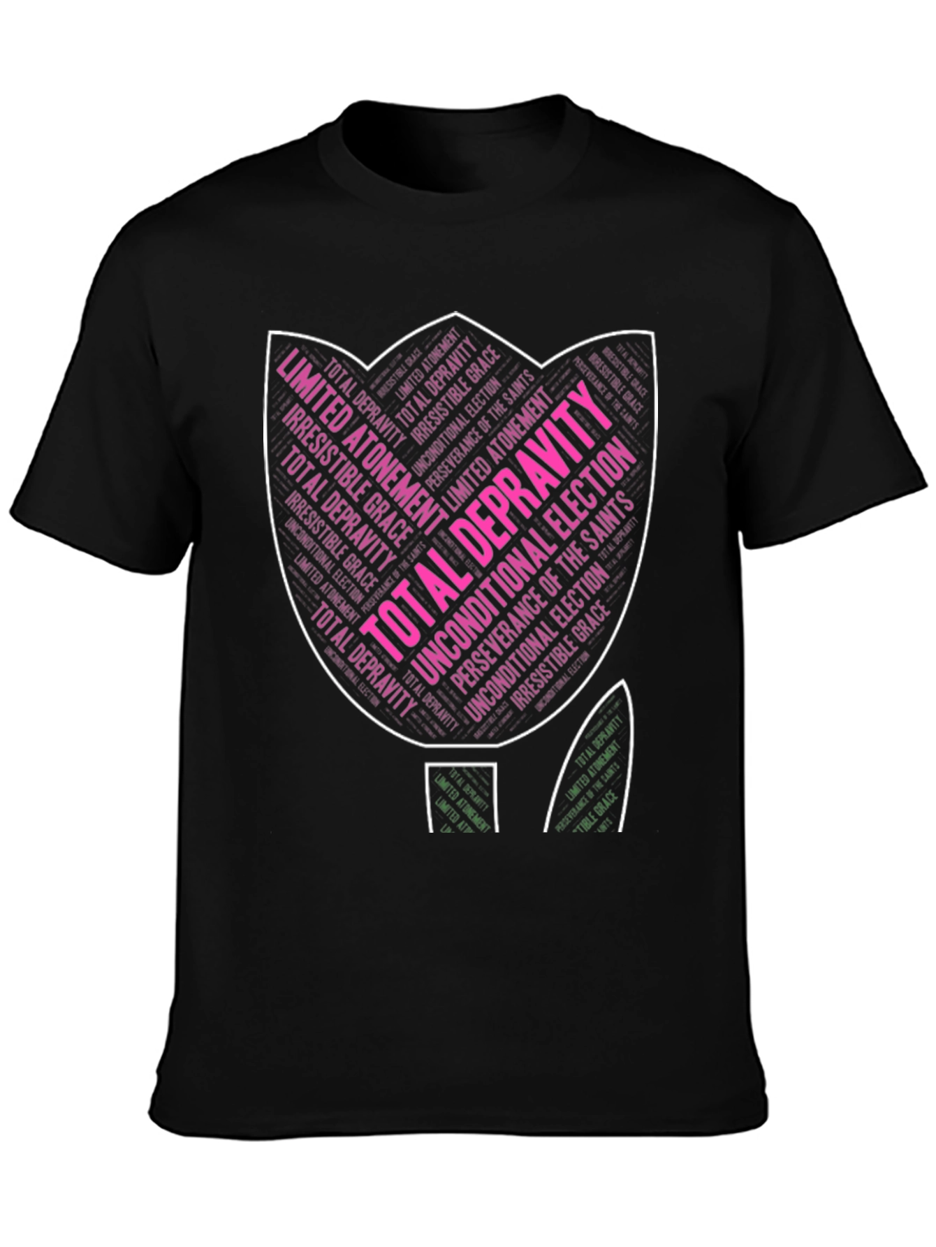 Theology Tulip T-Shirt - Calvinism Design