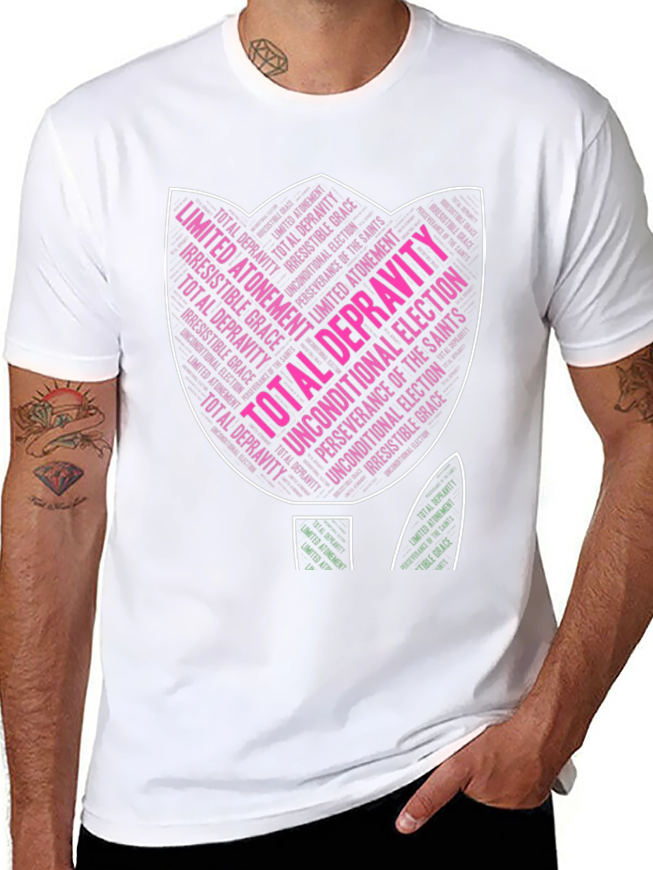 Theology Tulip T-Shirt - Calvinism Design