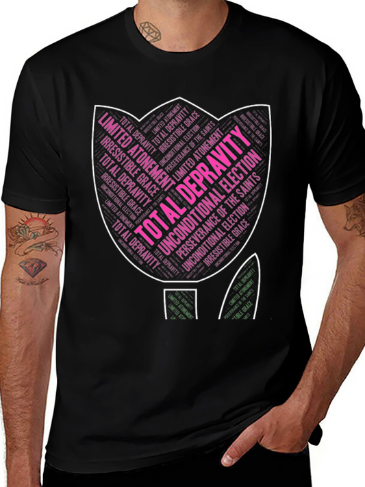 Theology Tulip T-Shirt - Calvinism Design