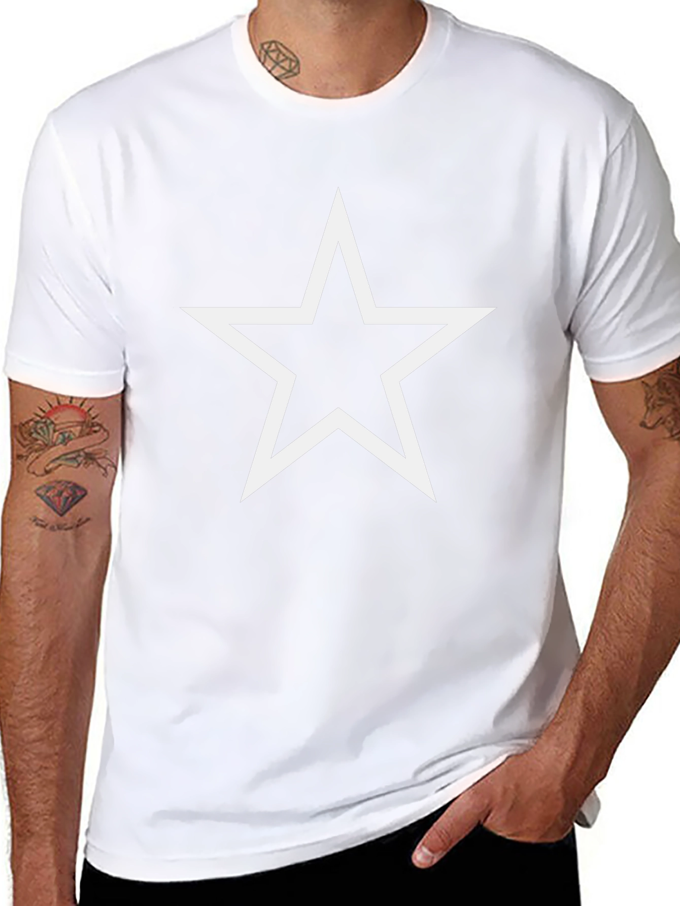 Star Graphic Black T-Shirt - Casual Style
