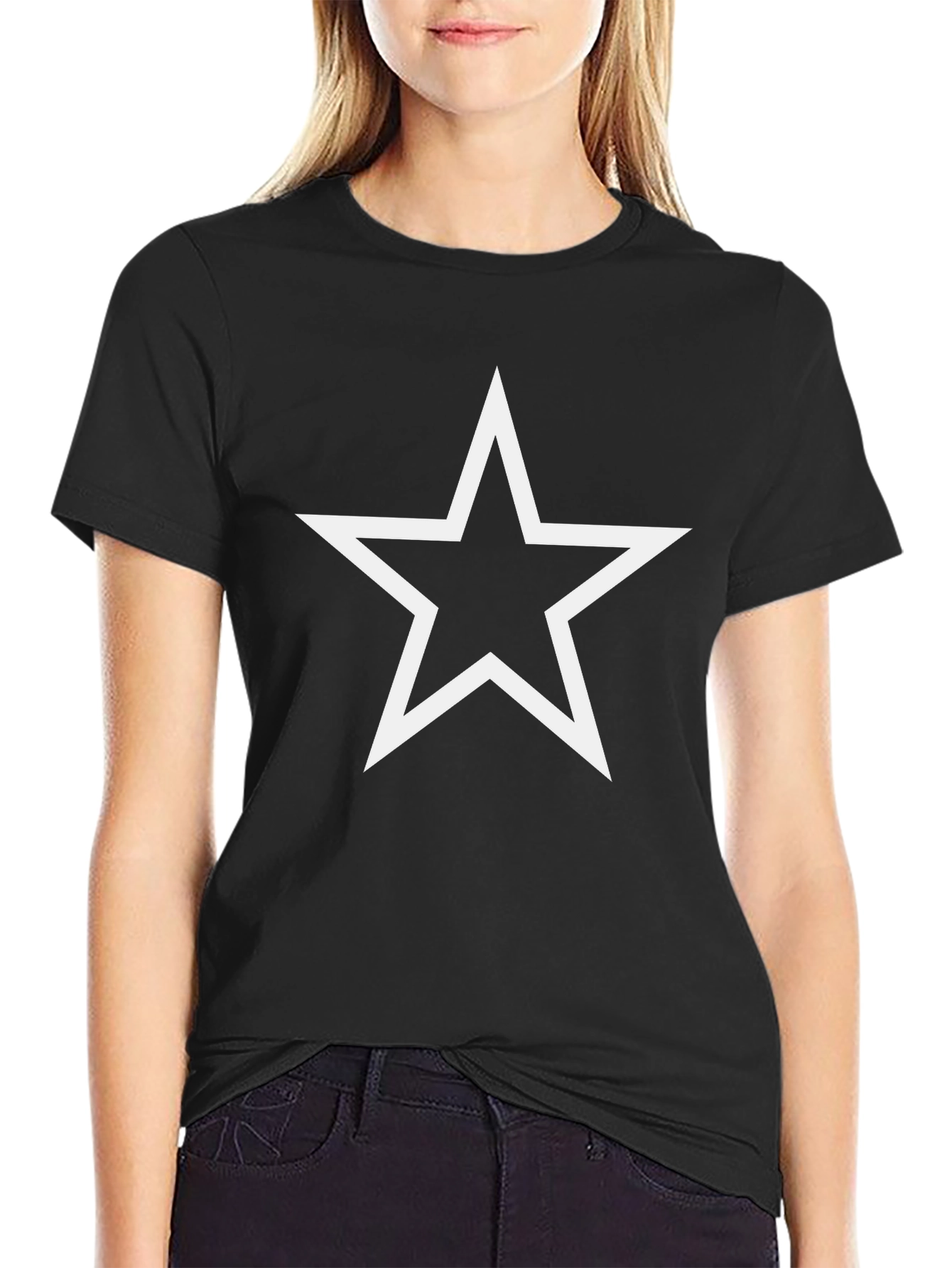 Star Graphic Black T-Shirt - Casual Style