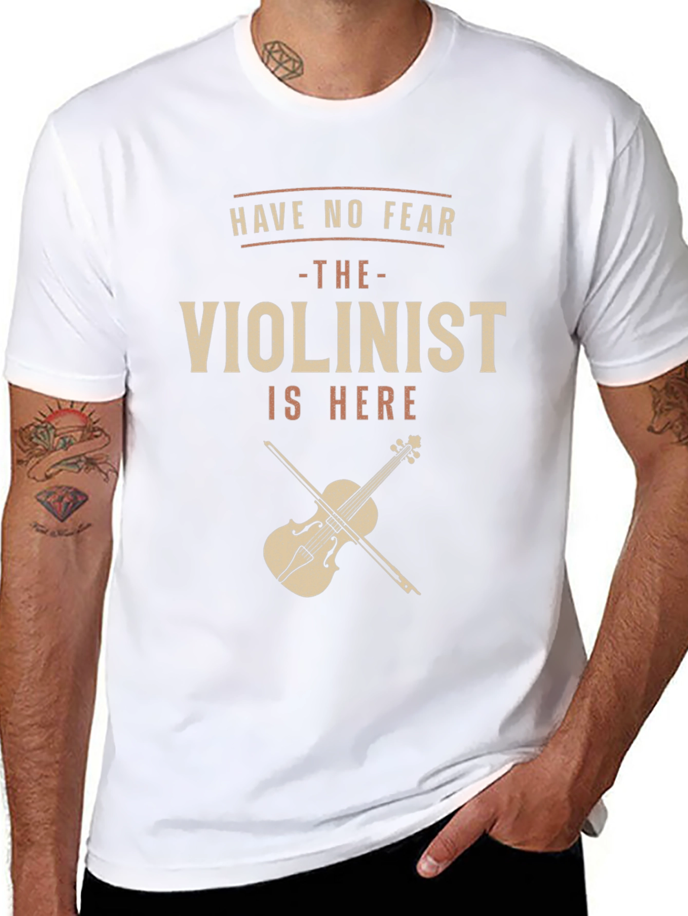 Have No Fear Violinist T-Shirt - Music Lover Gift