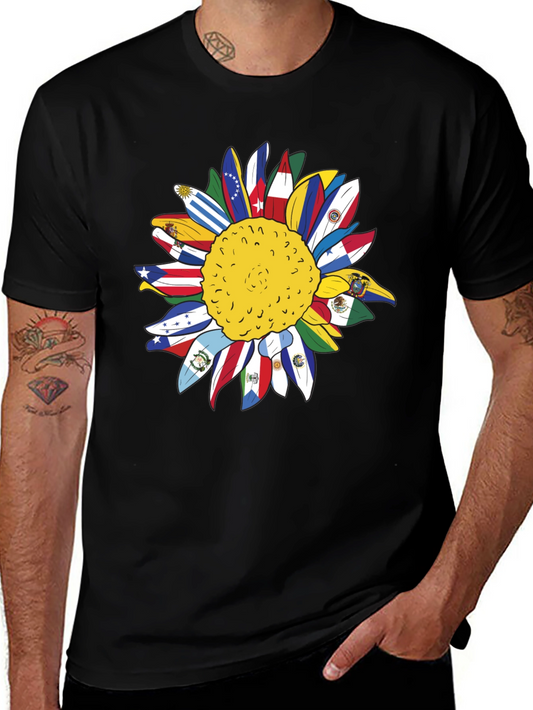 Latino Heritage Sunflower Graphic Tee