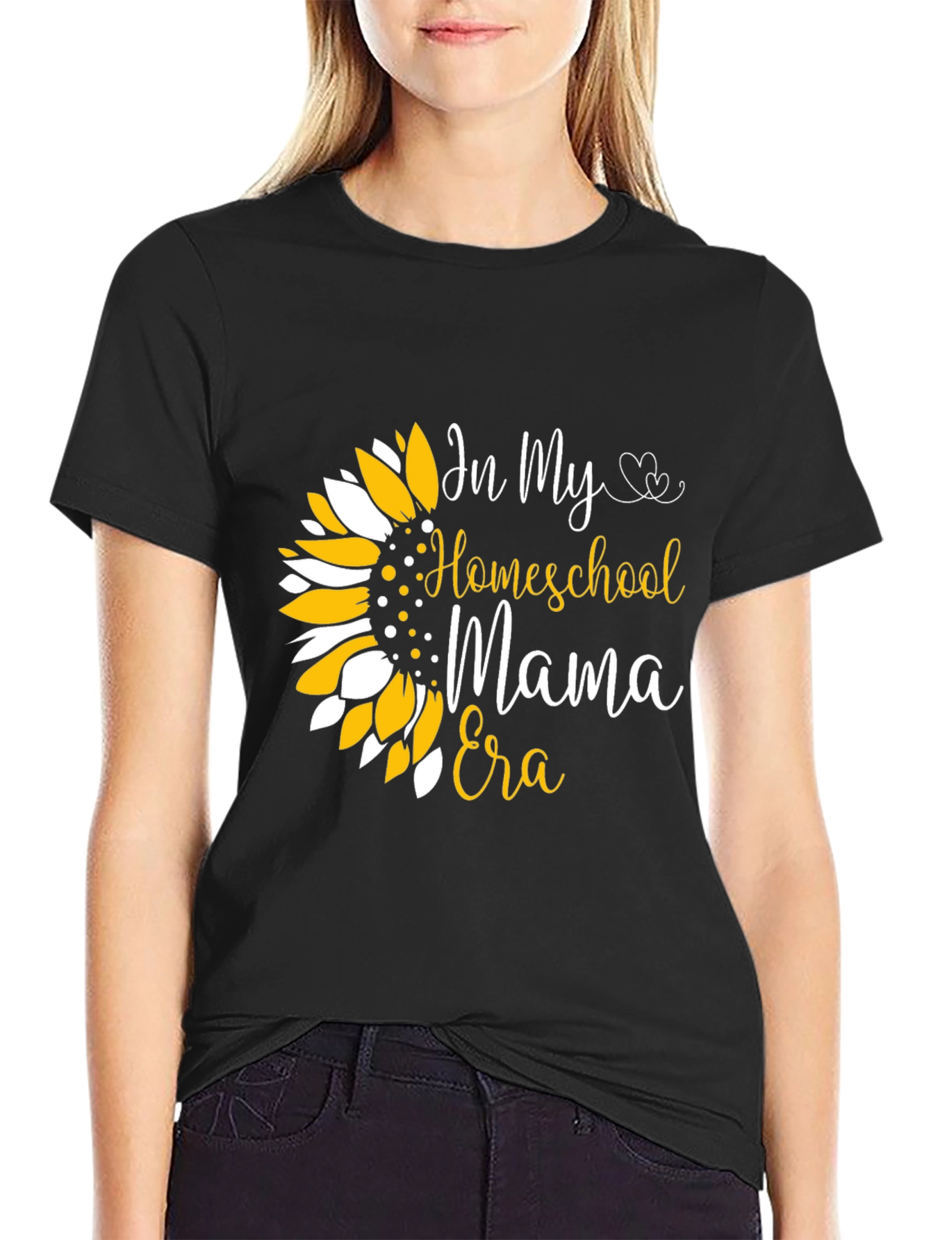 Homeschool Mama Era Sunflower Graphic Tee