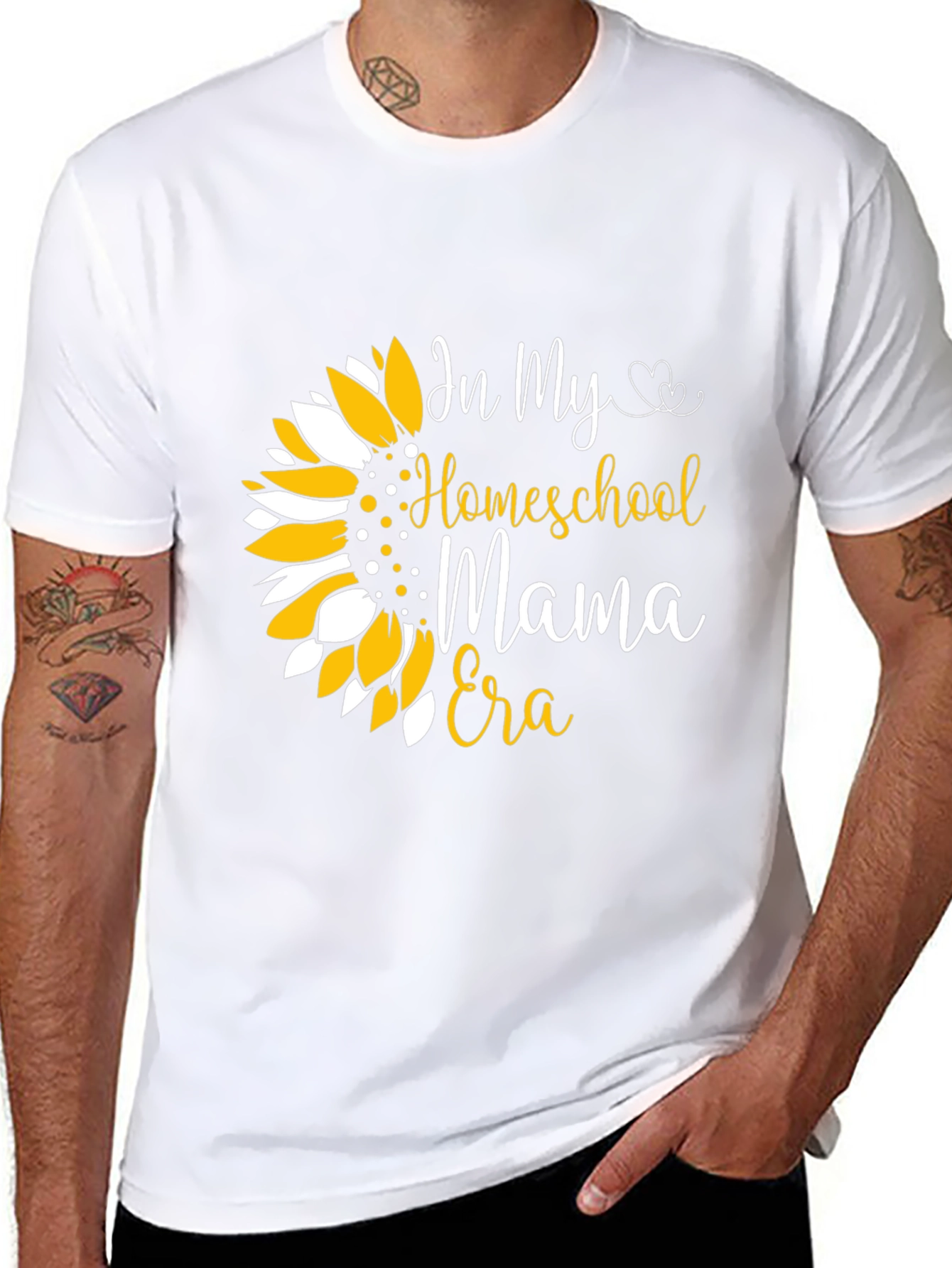Homeschool Mama Era Sunflower Graphic Tee