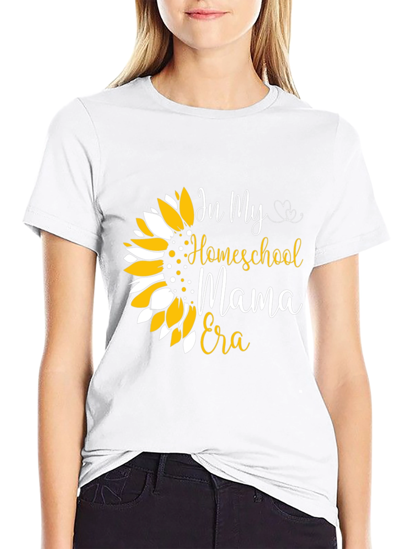 Homeschool Mama Era Sunflower Graphic Tee
