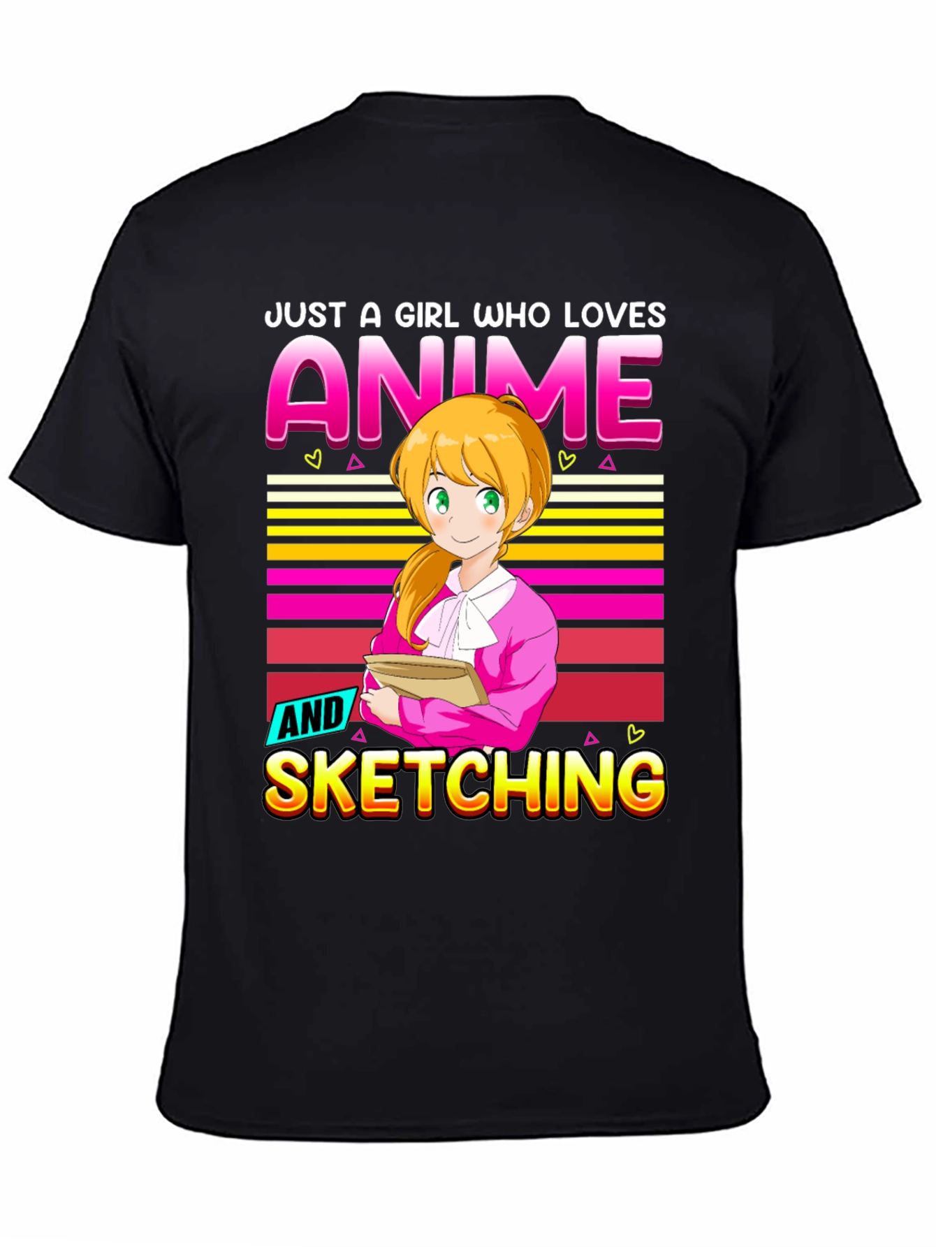 Anime & Sketching Graphic T-Shirt