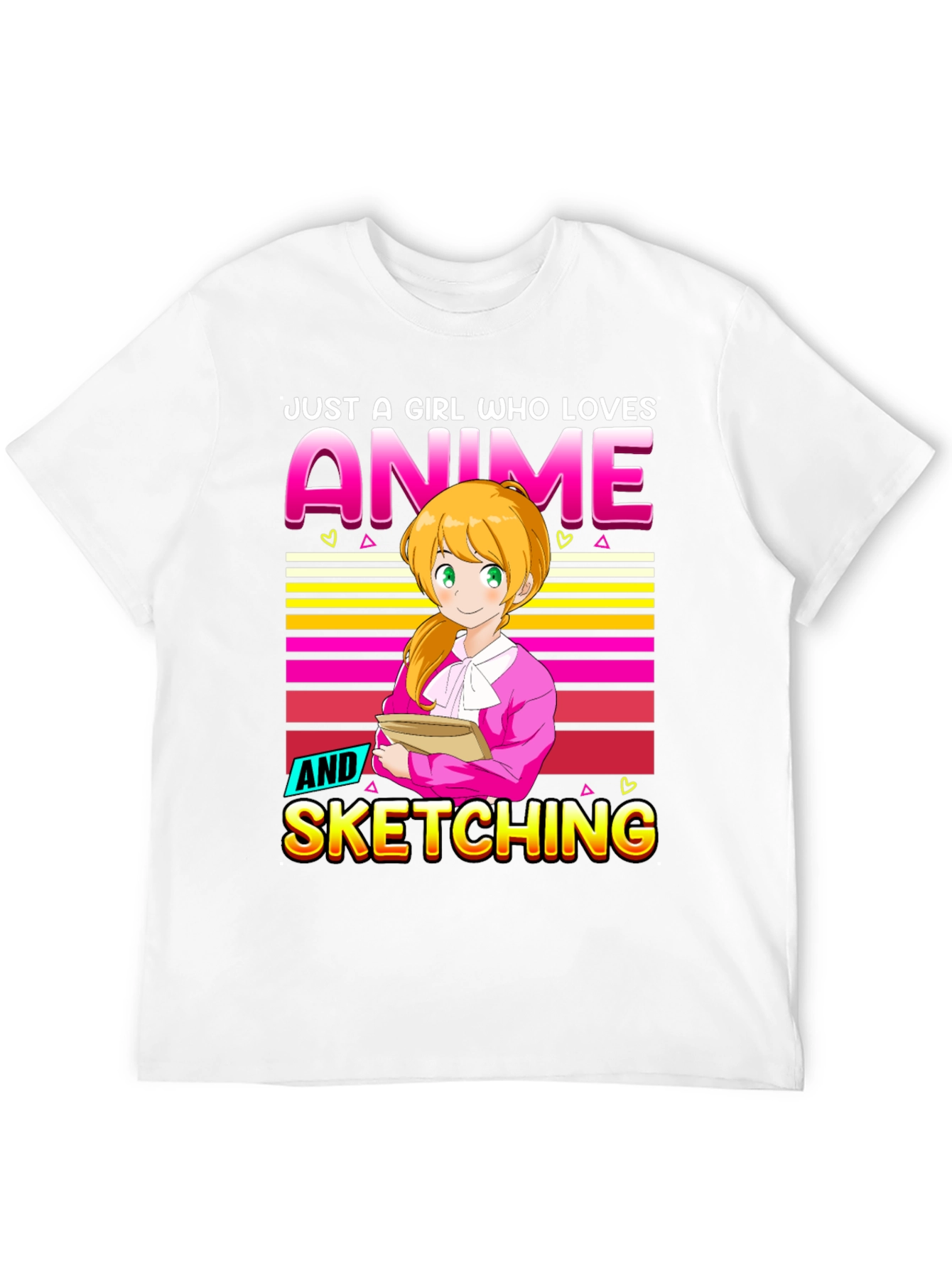 Anime & Sketching Graphic T-Shirt