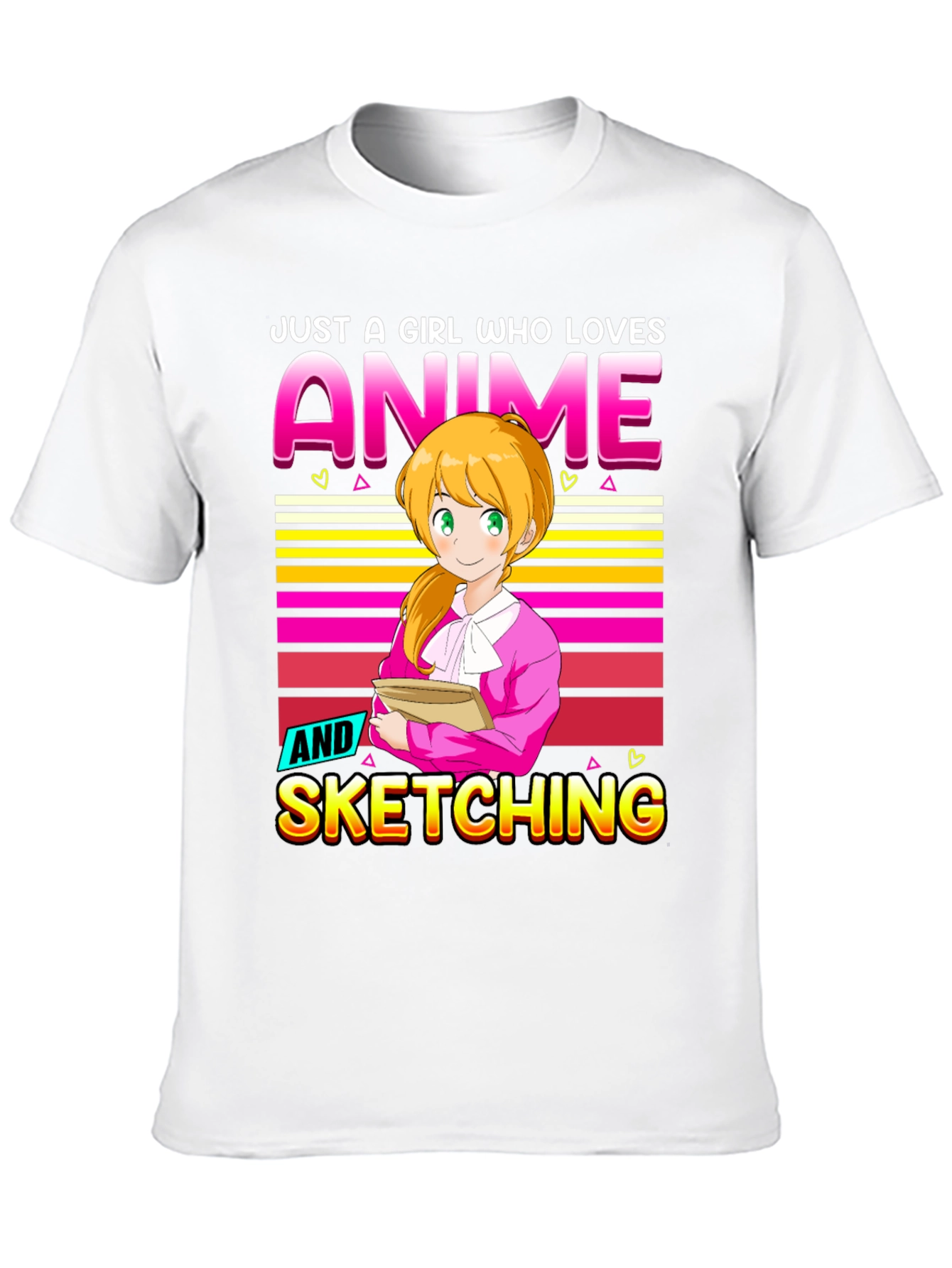 Anime & Sketching Graphic T-Shirt