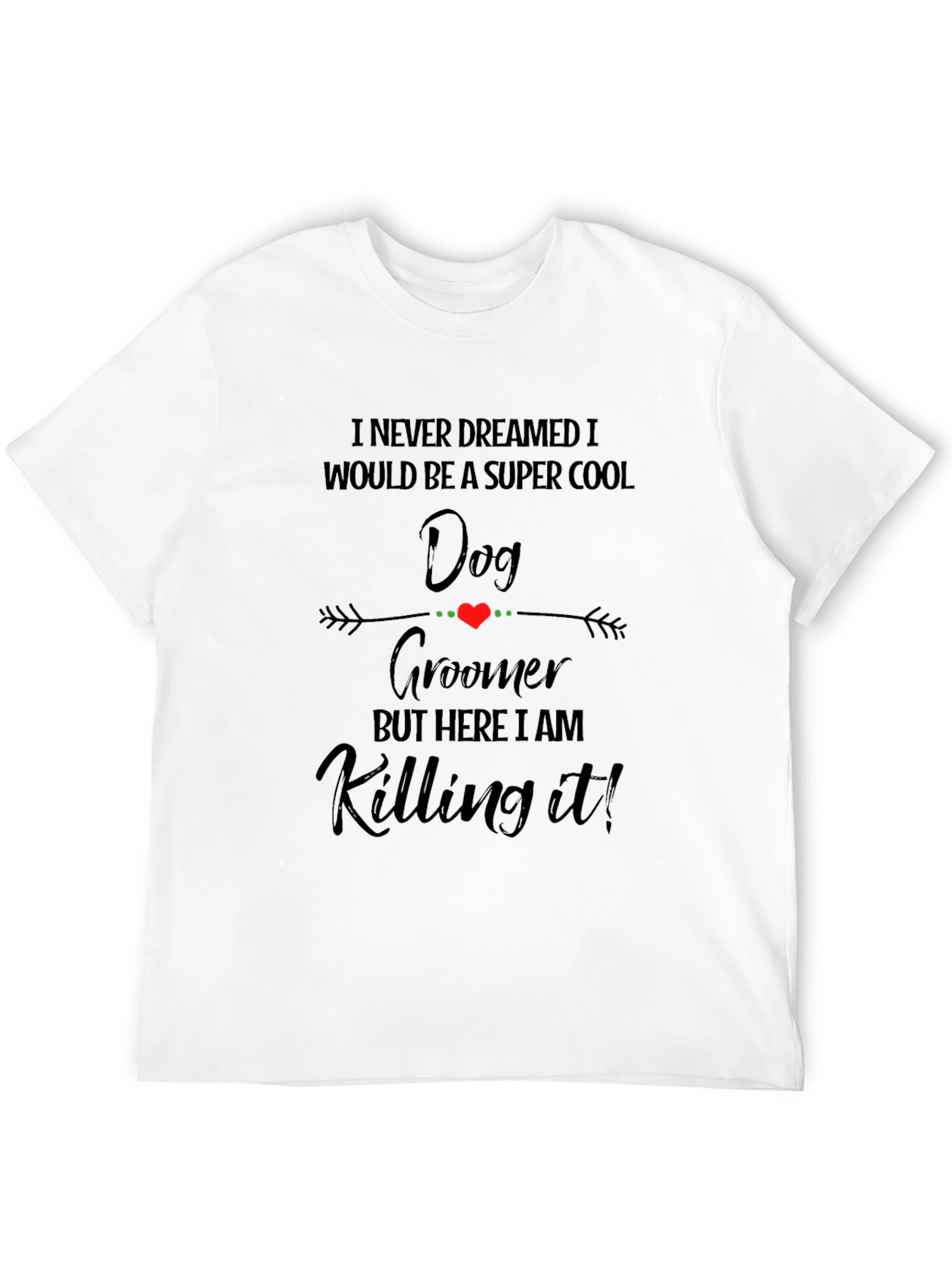 Cool Dog Groomer Black T-Shirt