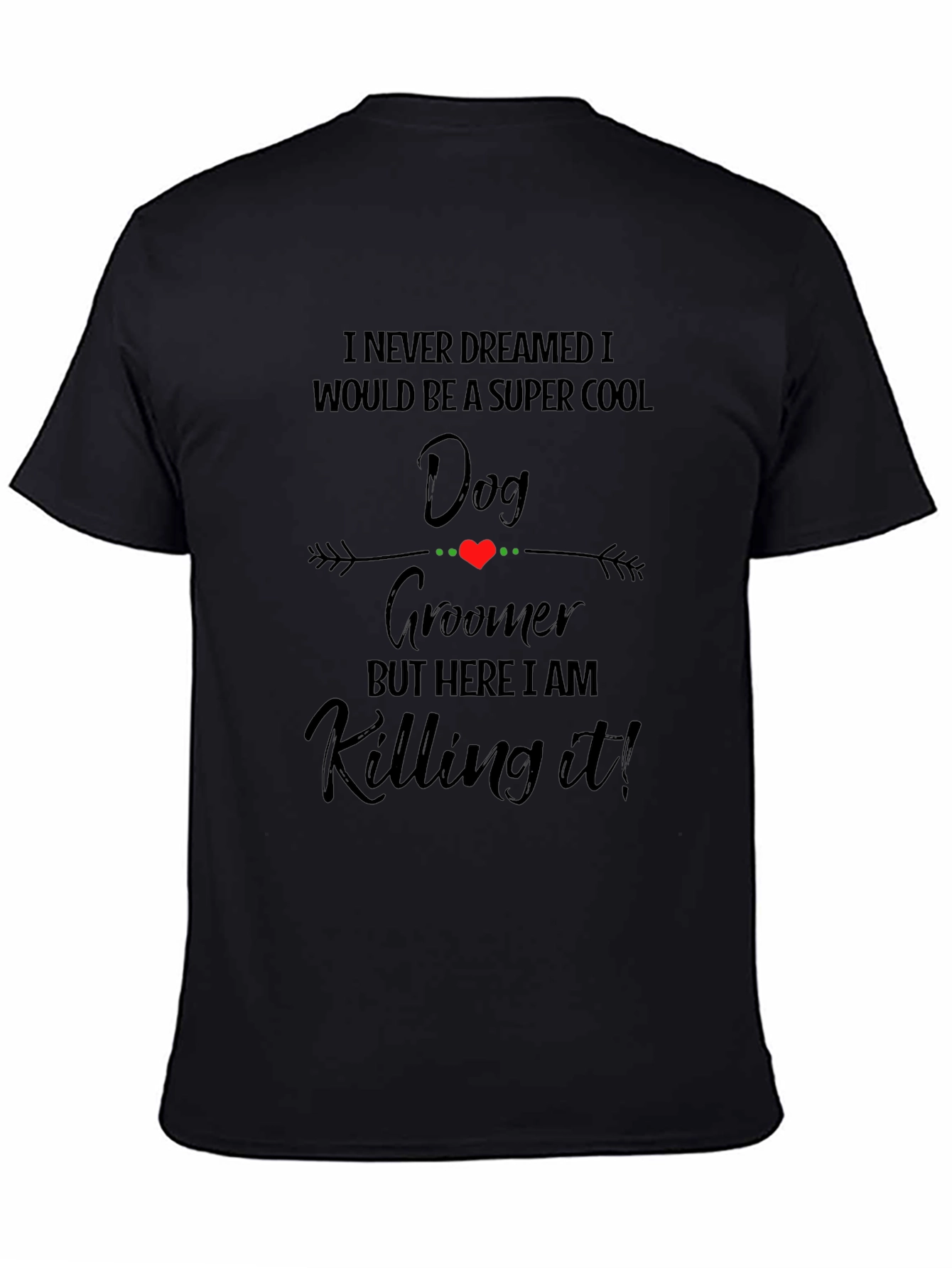 Cool Dog Groomer Black T-Shirt