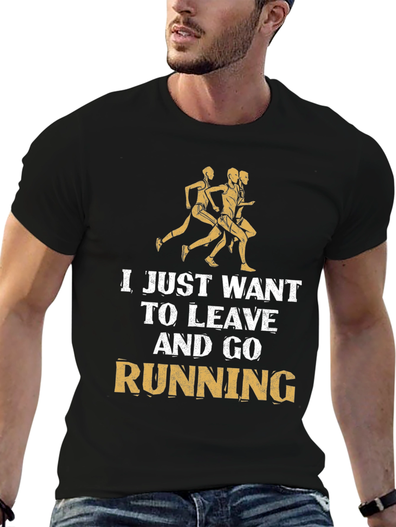 Running Motivation T-Shirt - Leave and Go Running