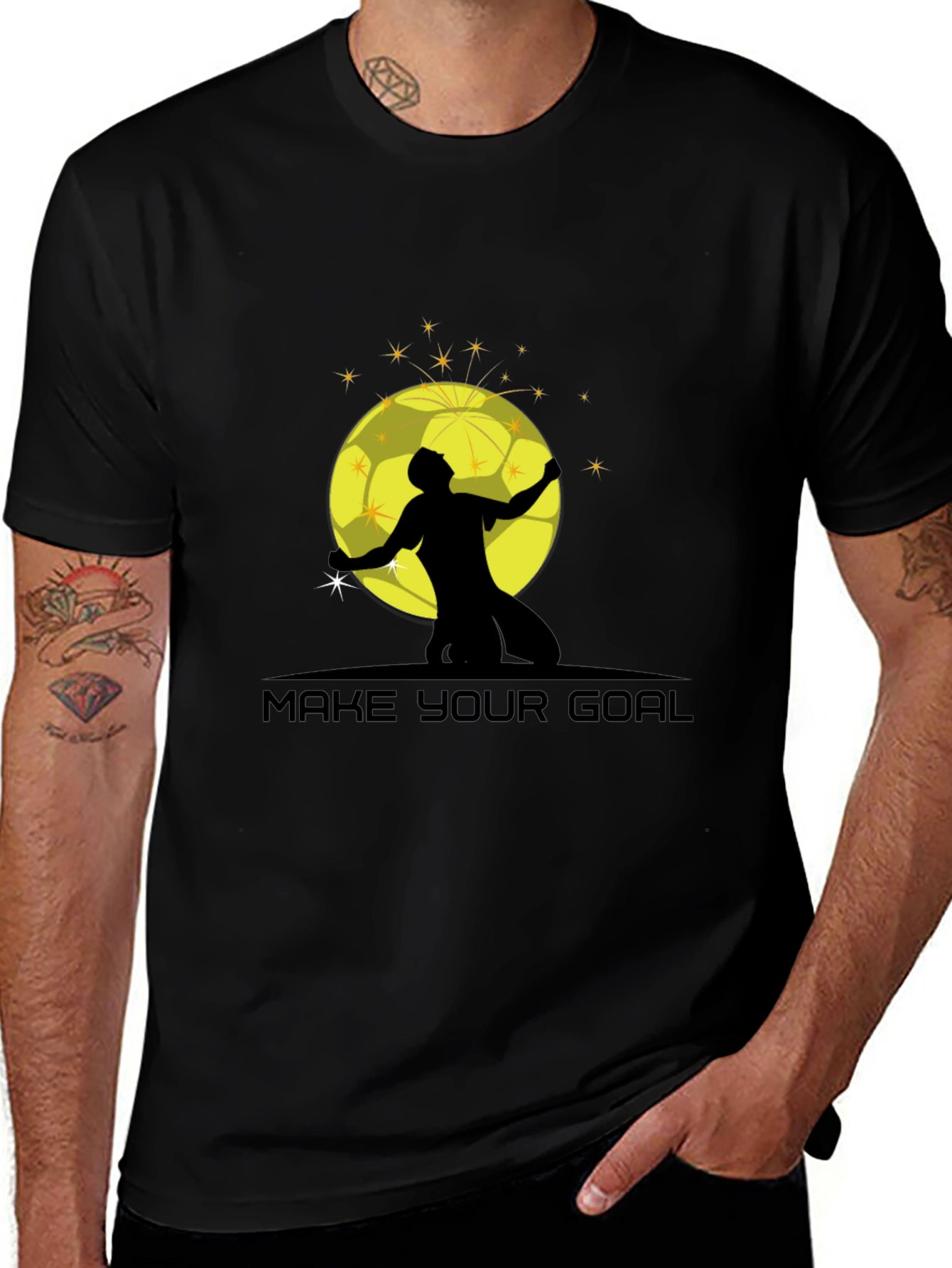 Make Your Goal Black Graphic T-Shirt