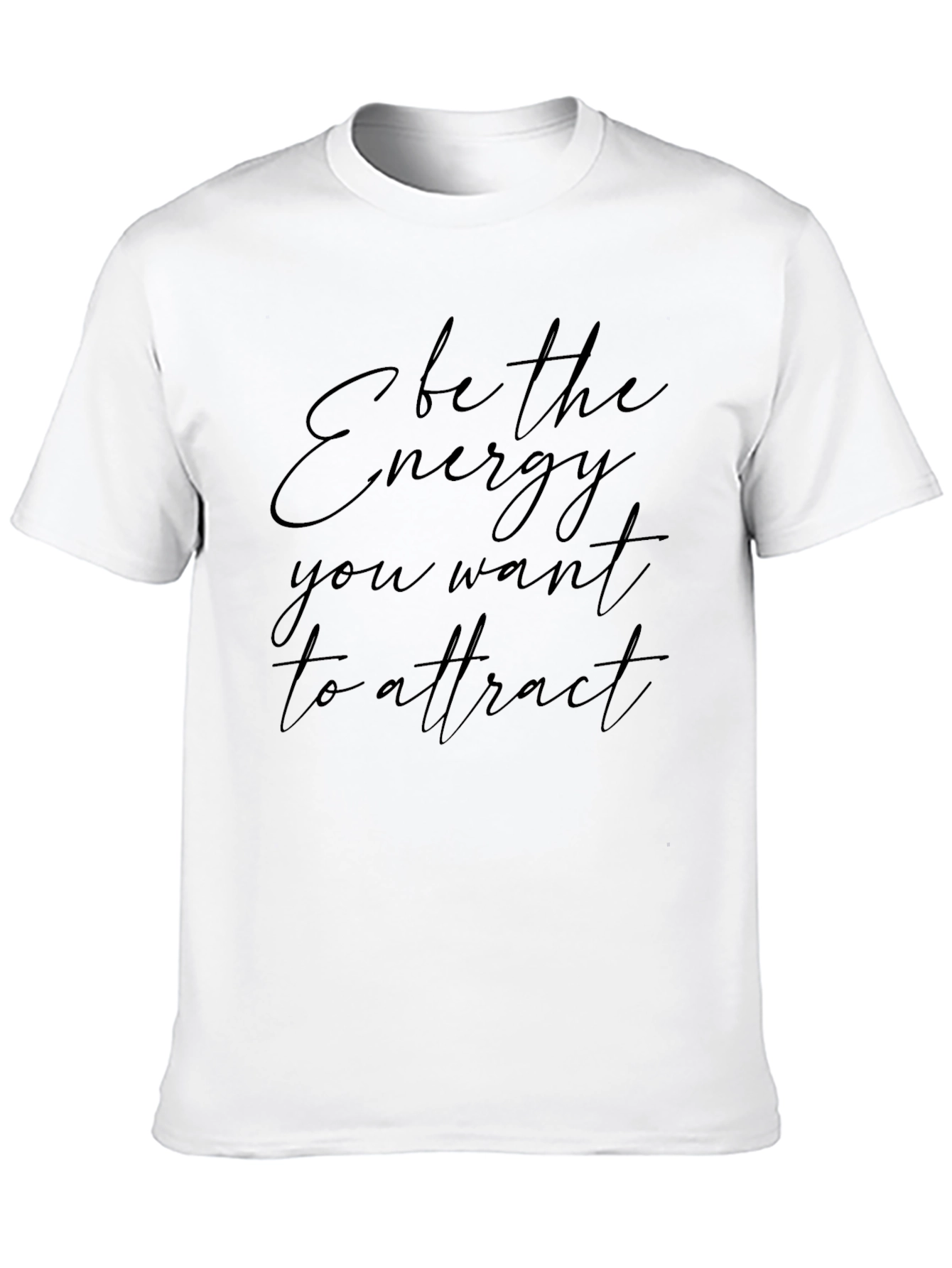 Energy Attract Graphic Tee - Black Stylish Everyday Wear