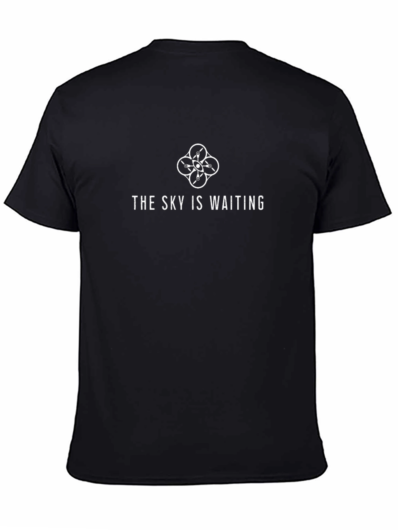 The Sky Is Waiting Drone T-Shirt - Black