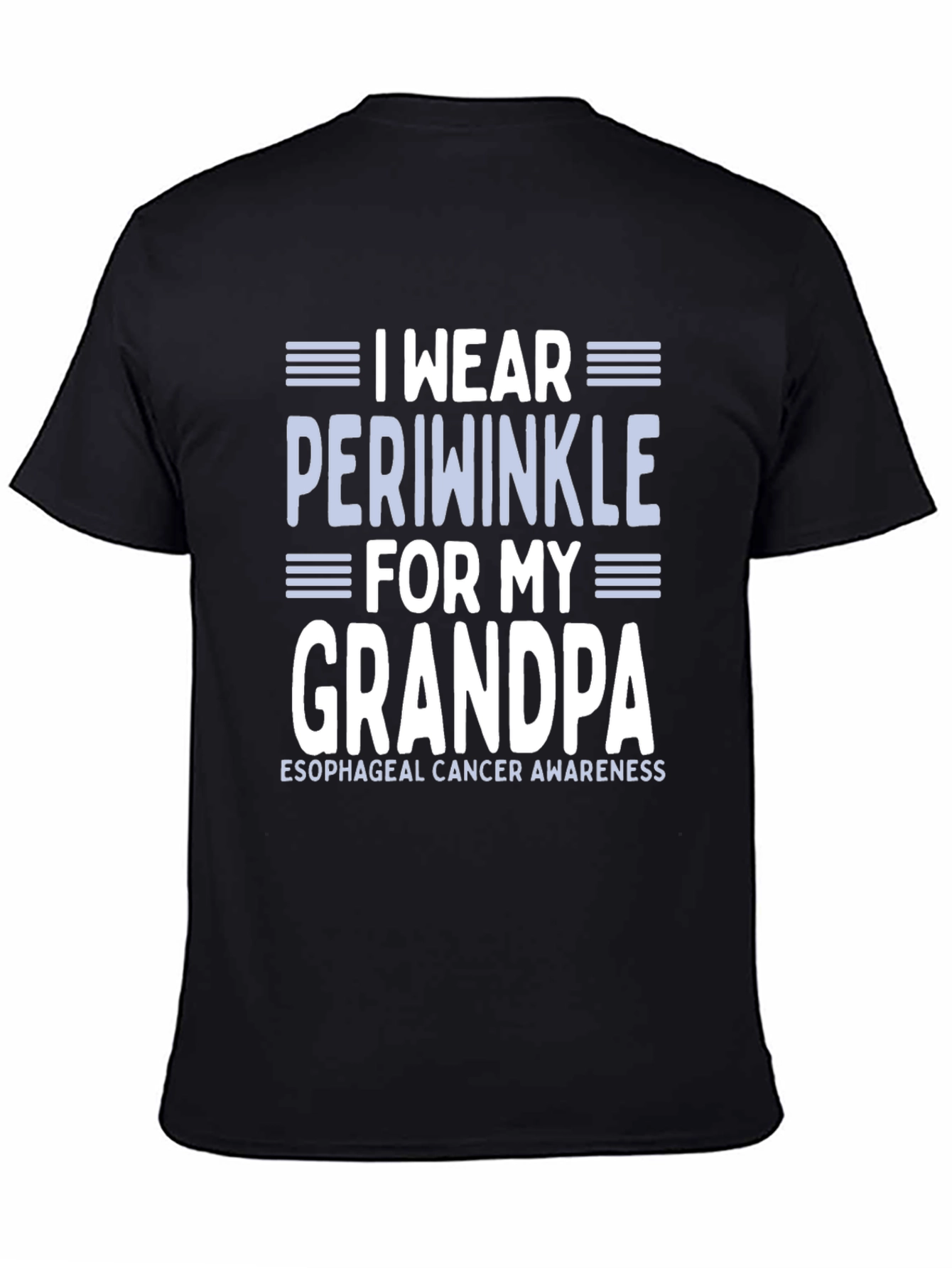 Periwinkle Esophageal Cancer Awareness T-Shirt