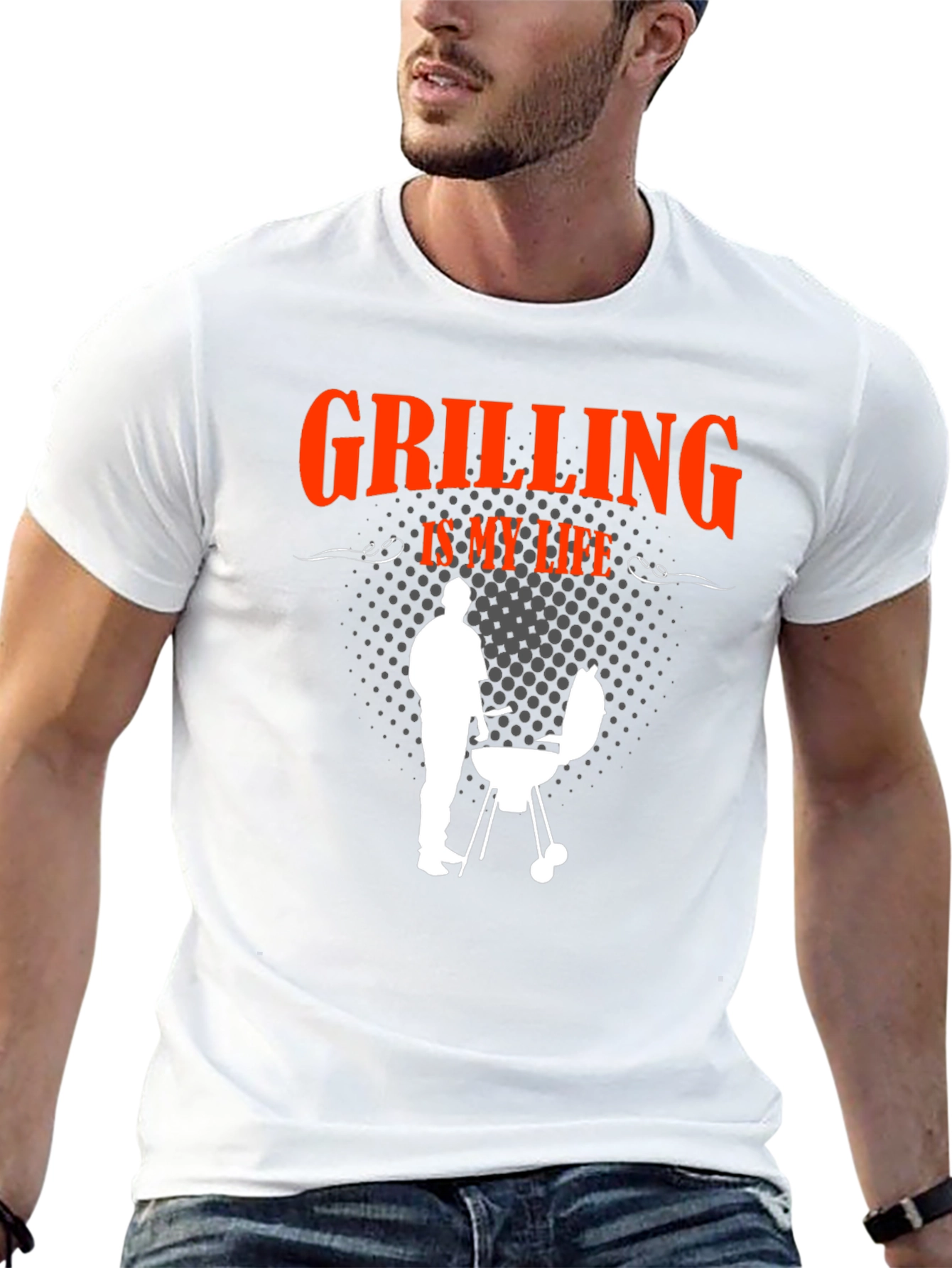 Grilling Is My Life Graphic T-Shirt