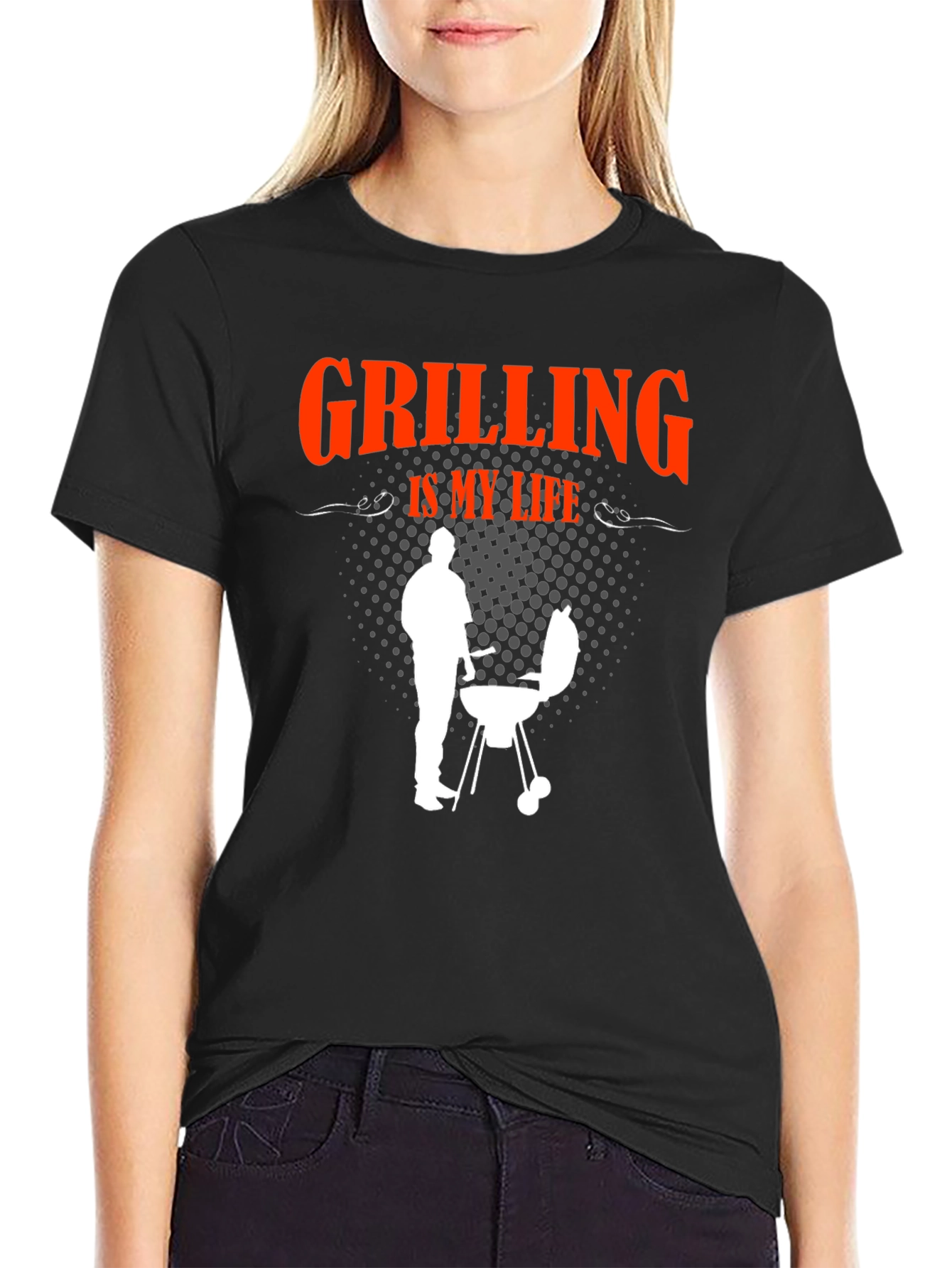 Grilling Is My Life Graphic T-Shirt