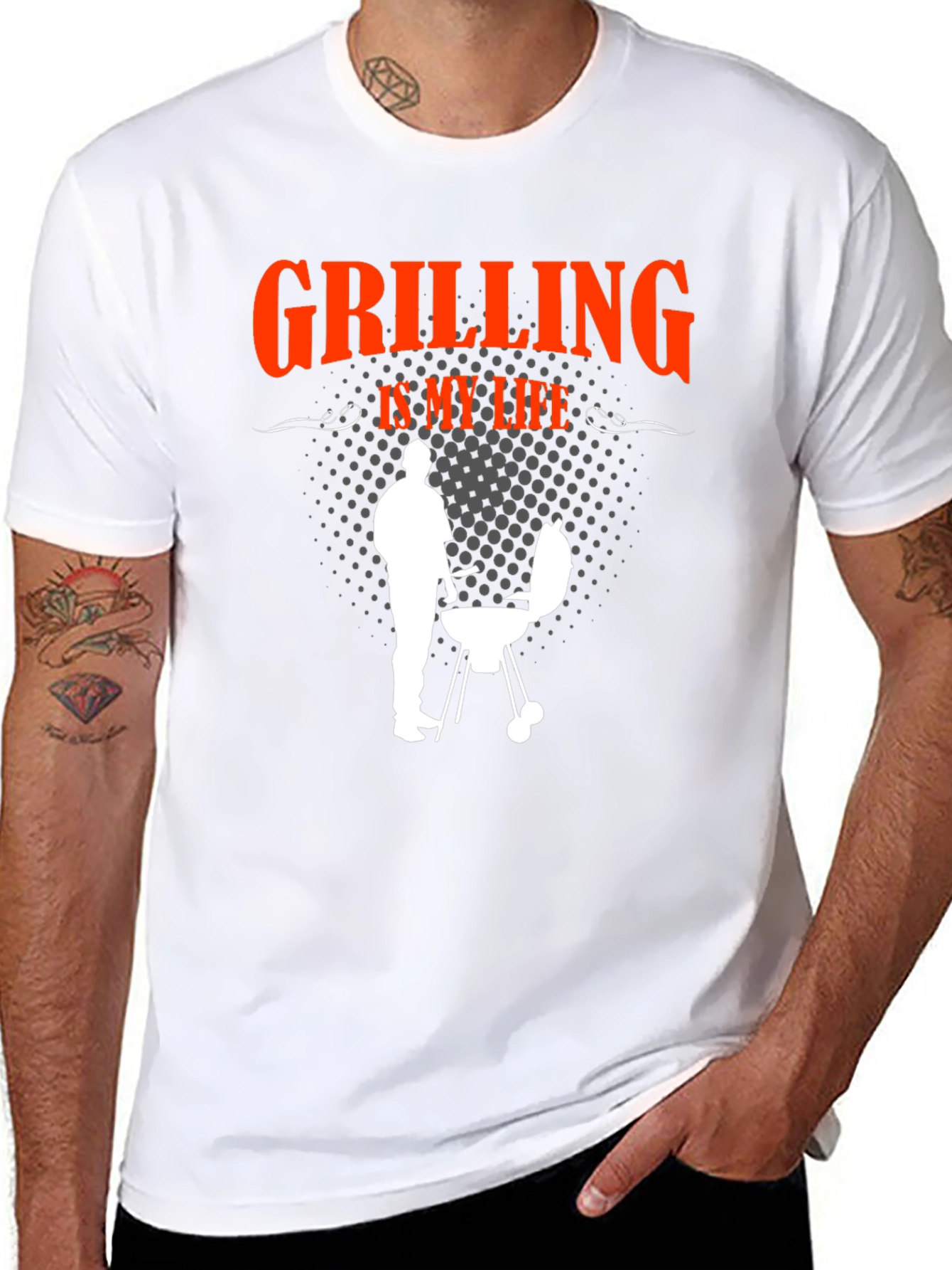 Grilling Is My Life Graphic T-Shirt