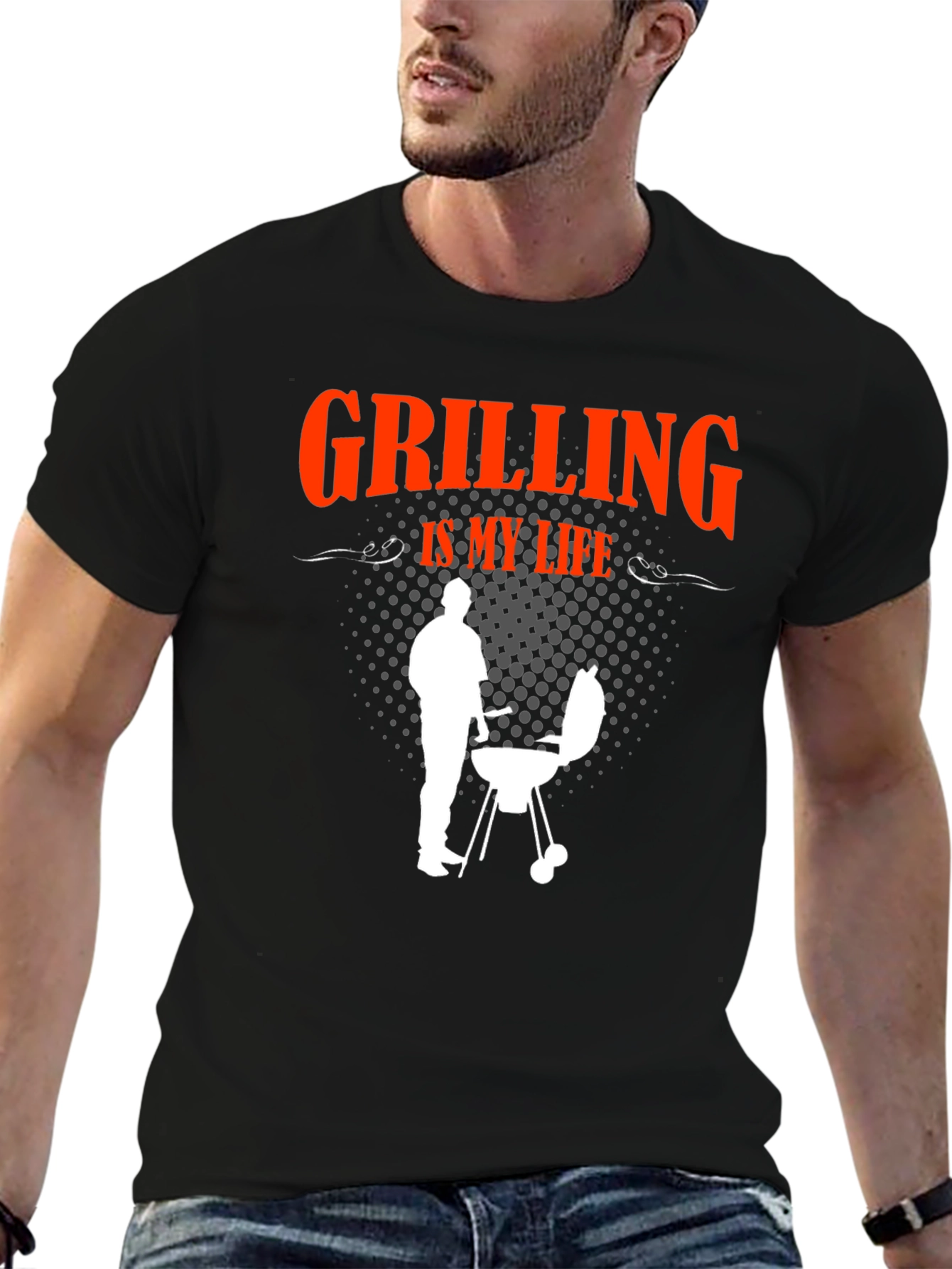 Grilling Is My Life Graphic T-Shirt
