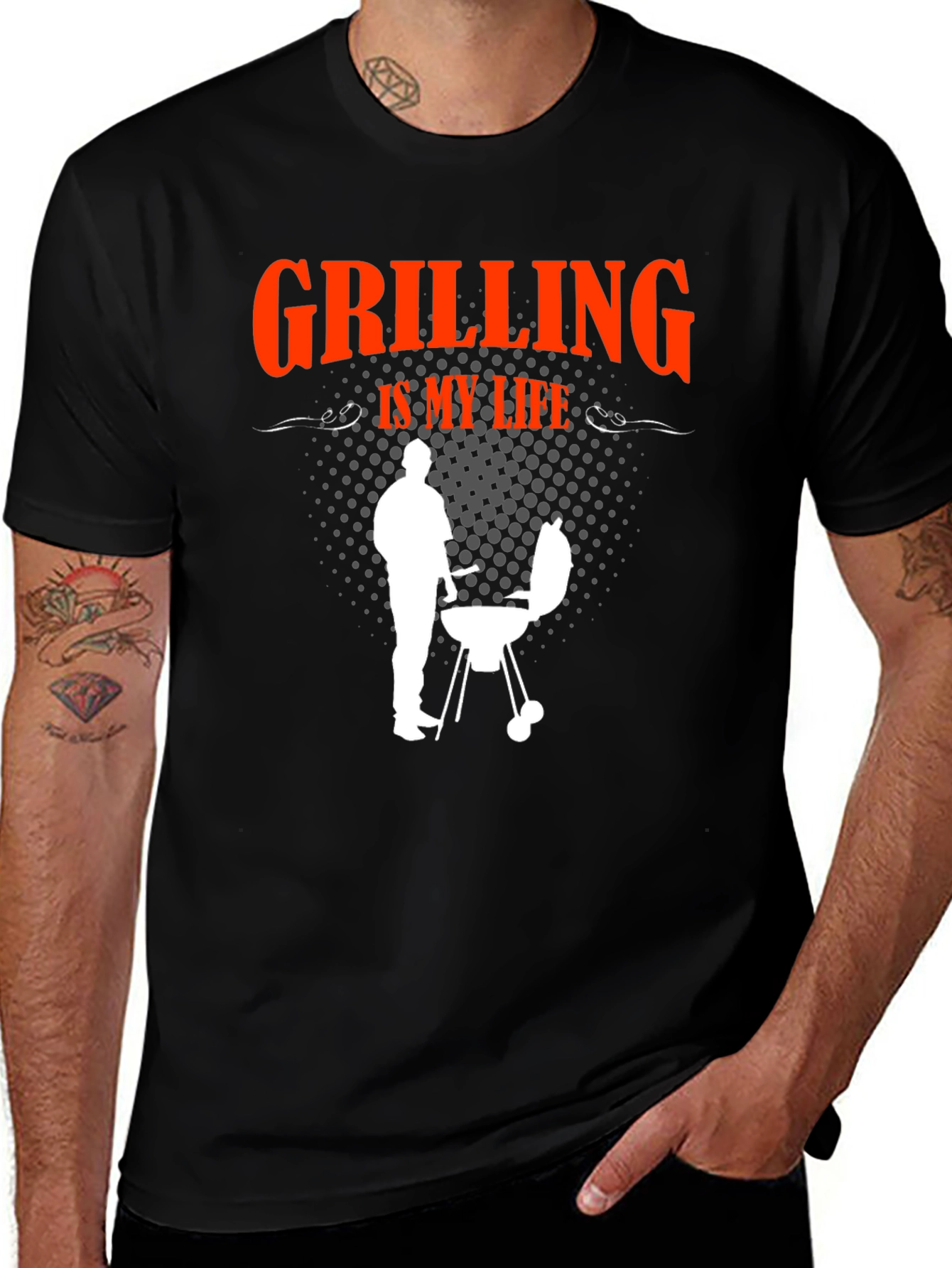 Grilling Is My Life Graphic T-Shirt