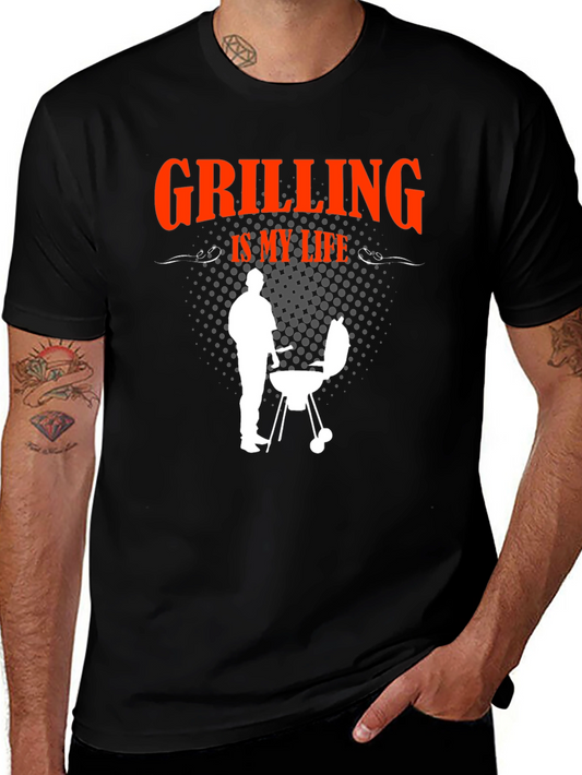 Grilling Is My Life Graphic T-Shirt