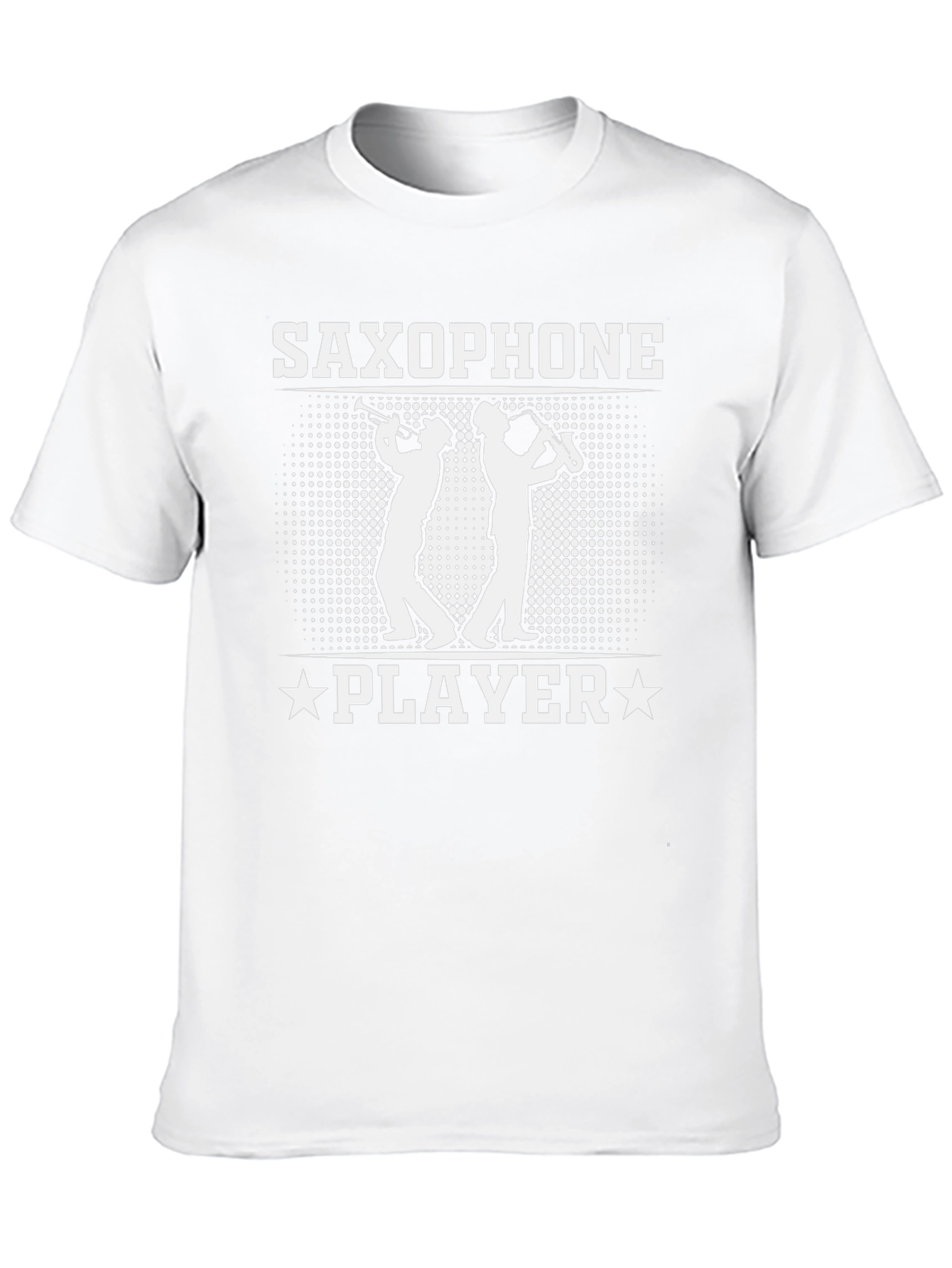 Saxophone Player Black Graphic Tee