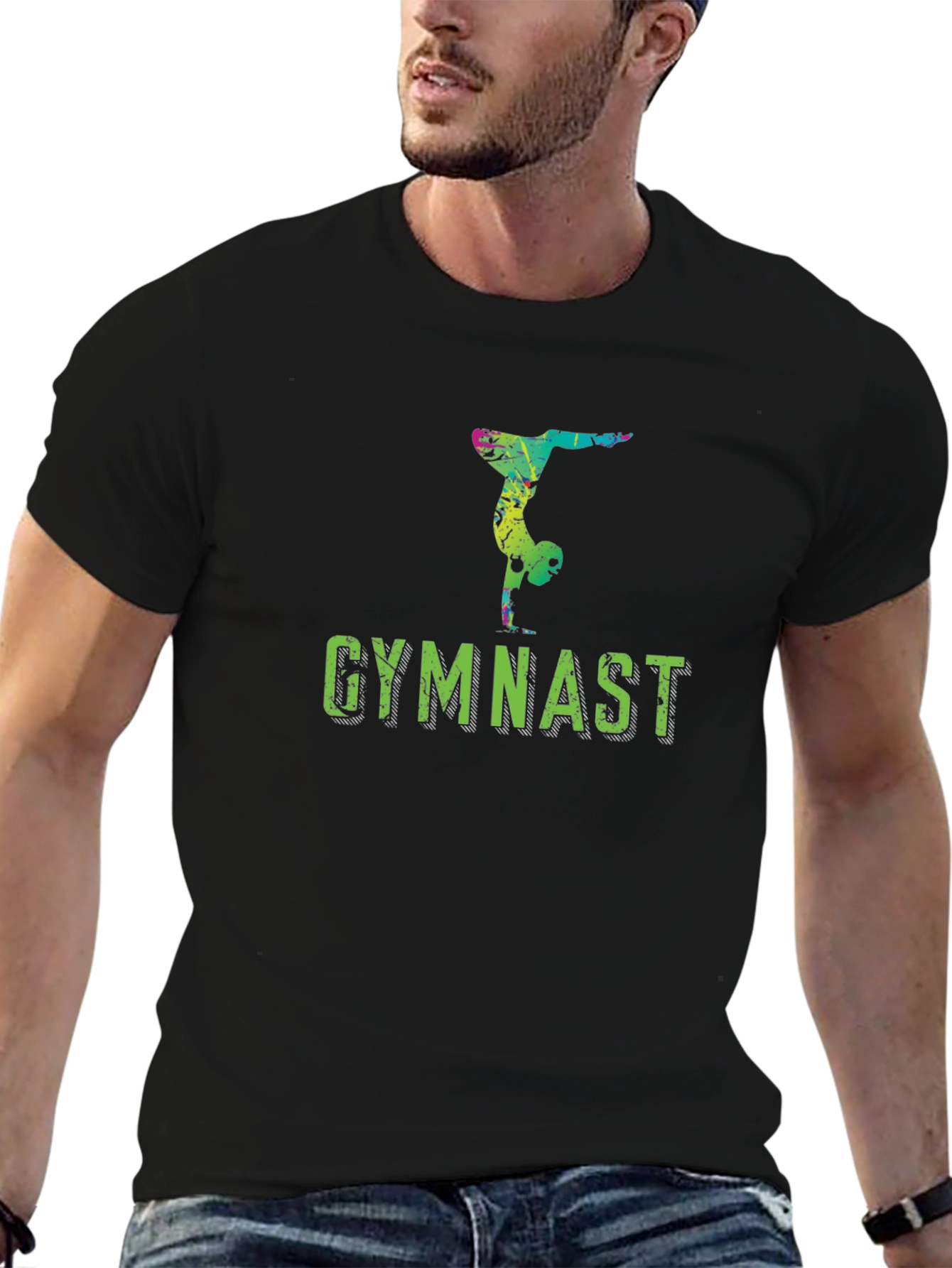 Gymnast Silhouette T-Shirt - Athletic Design