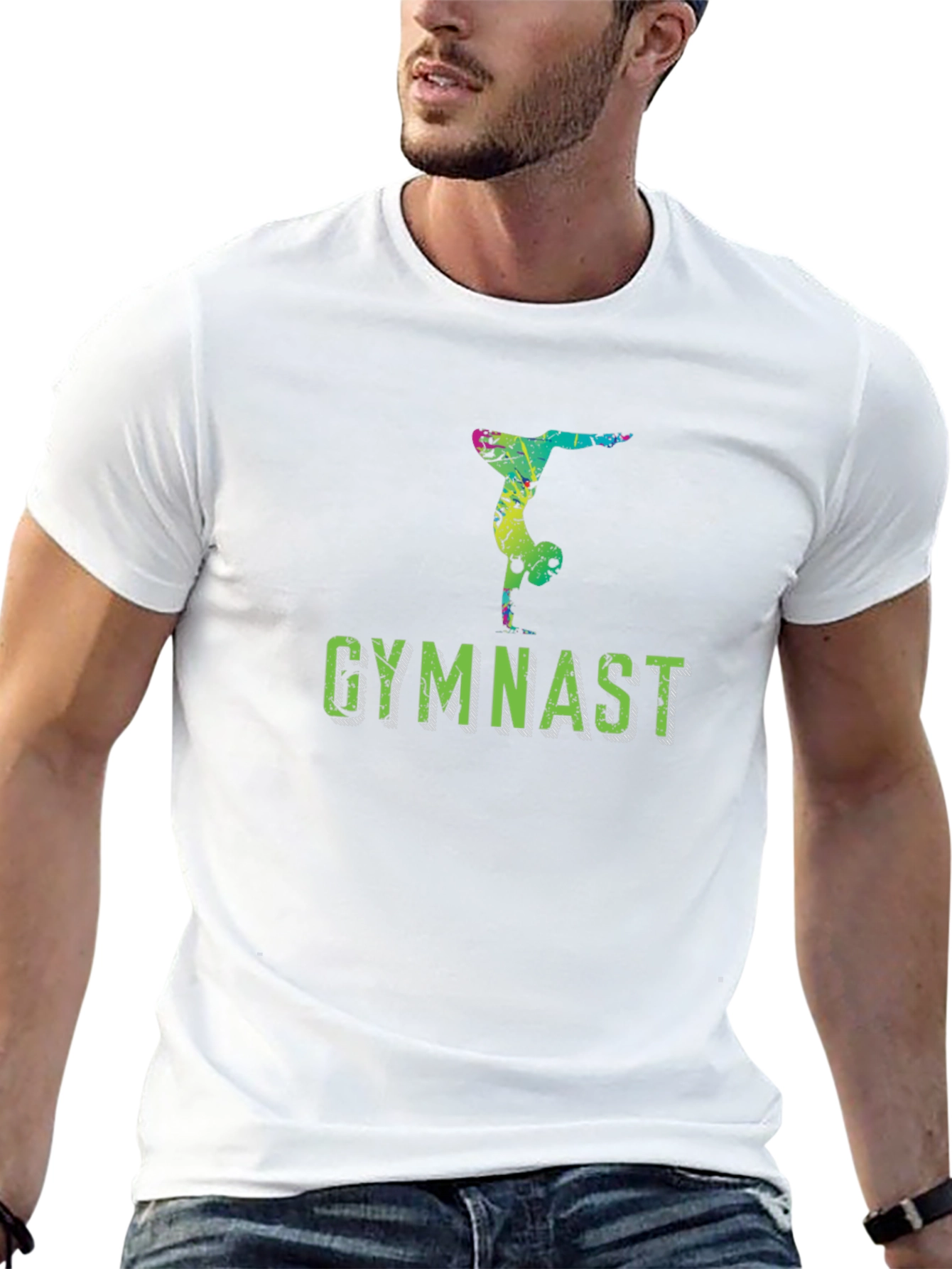 Gymnast Silhouette T-Shirt - Athletic Design