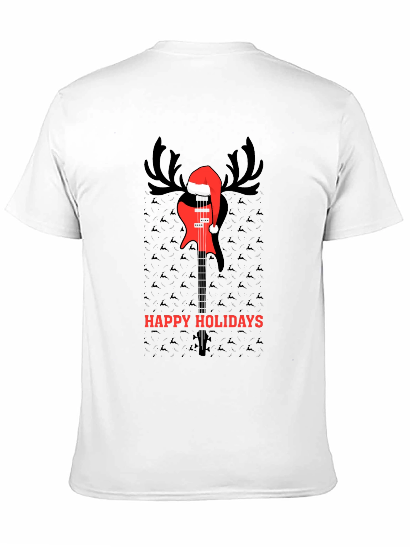 Festive Guitar Holiday T-Shirt