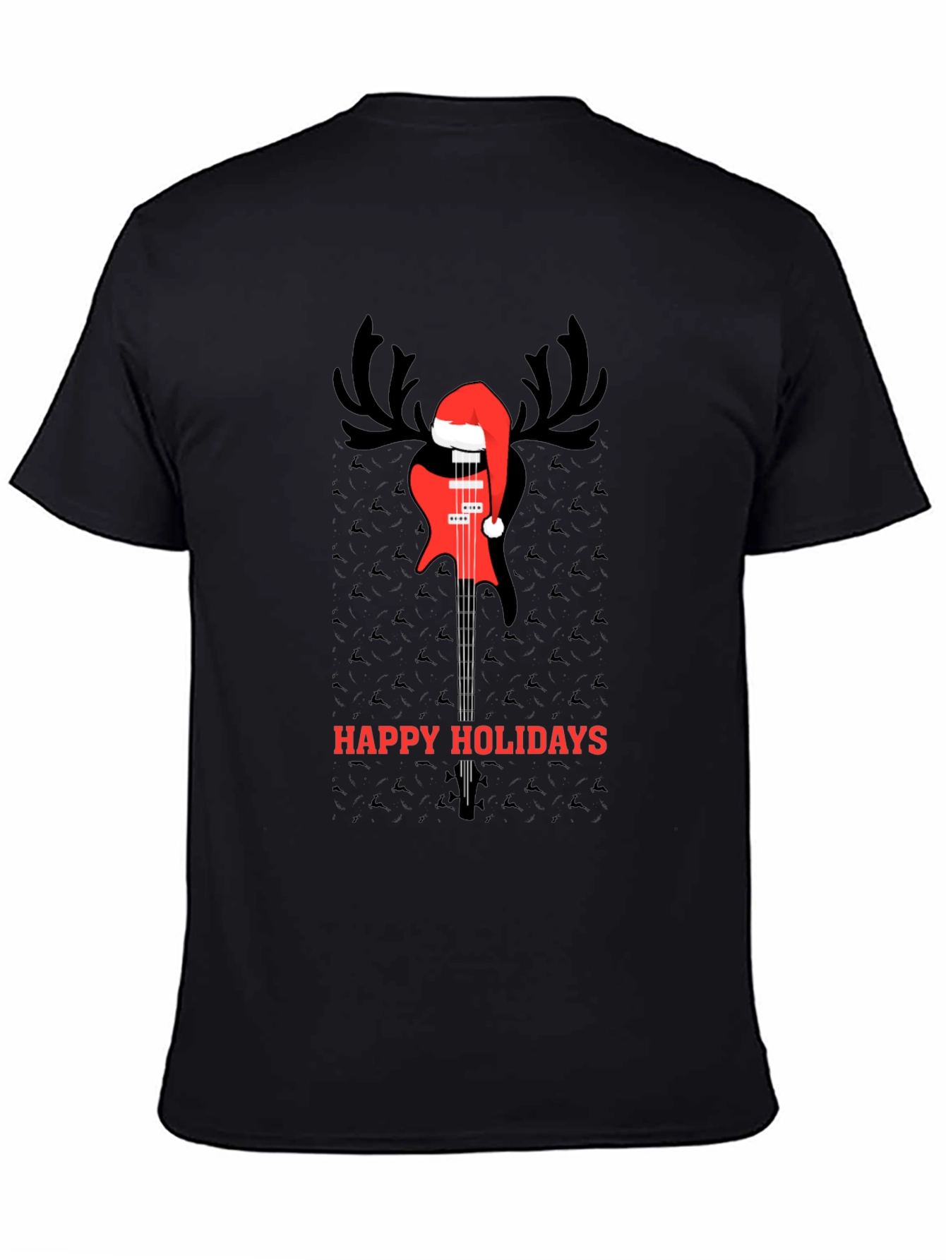 Festive Guitar Holiday T-Shirt