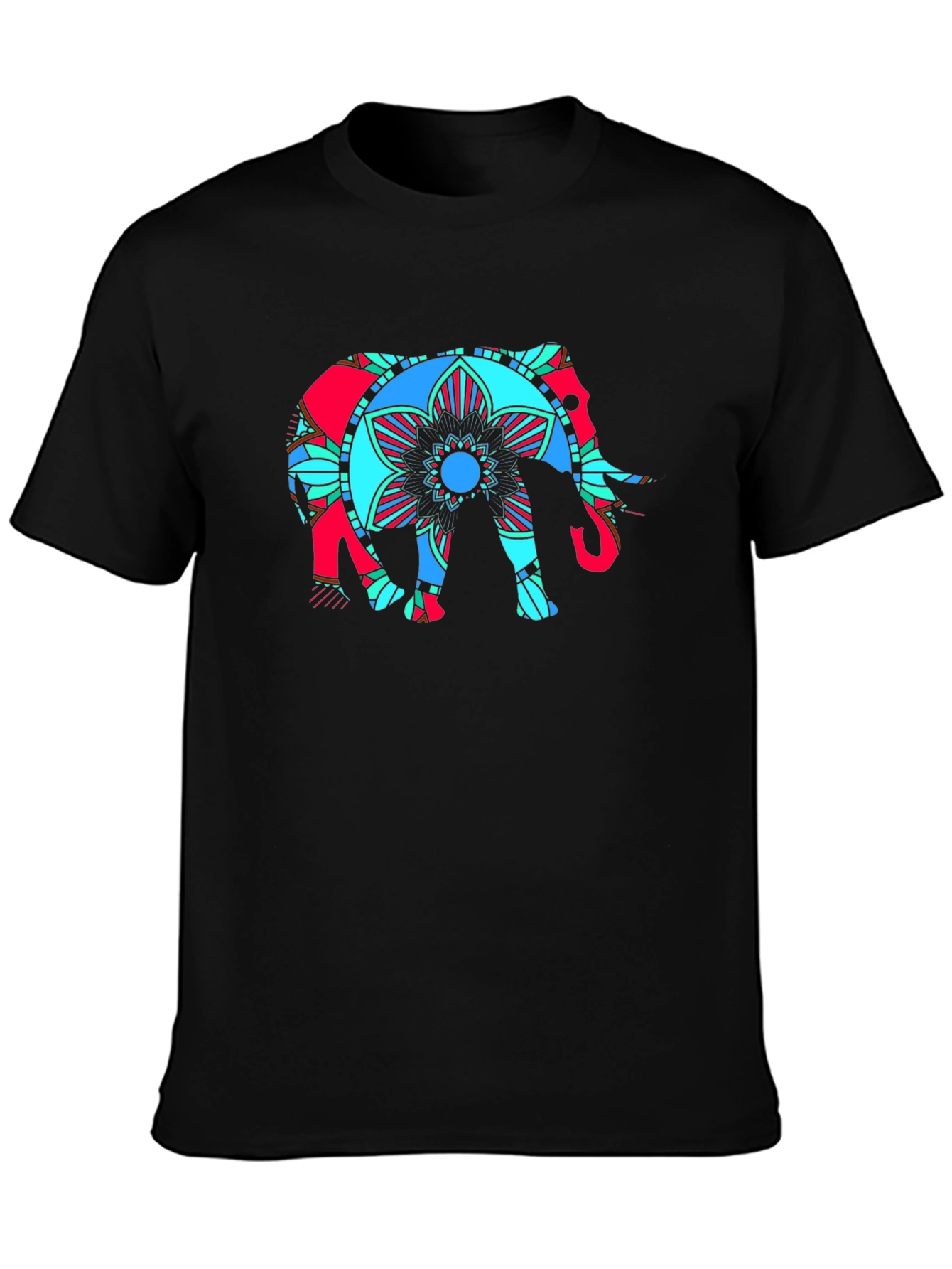Elephant Mandala Graphic T-Shirt