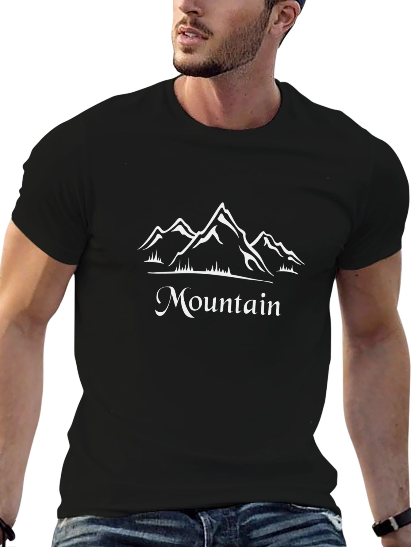 Mountain Graphic Black T-Shirt