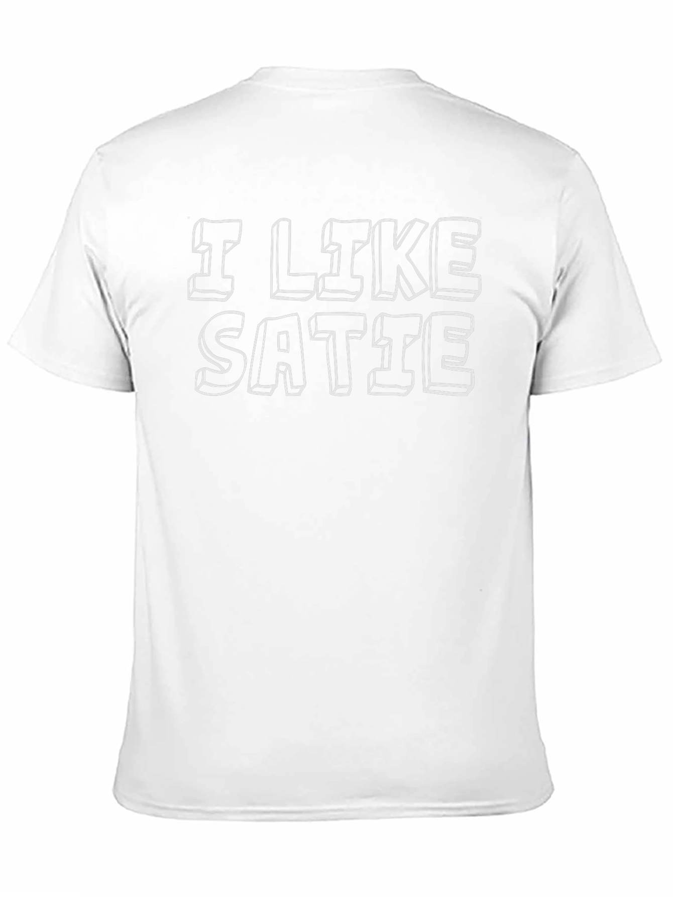 I Like Satie Black T-Shirt - Music Lover Tee