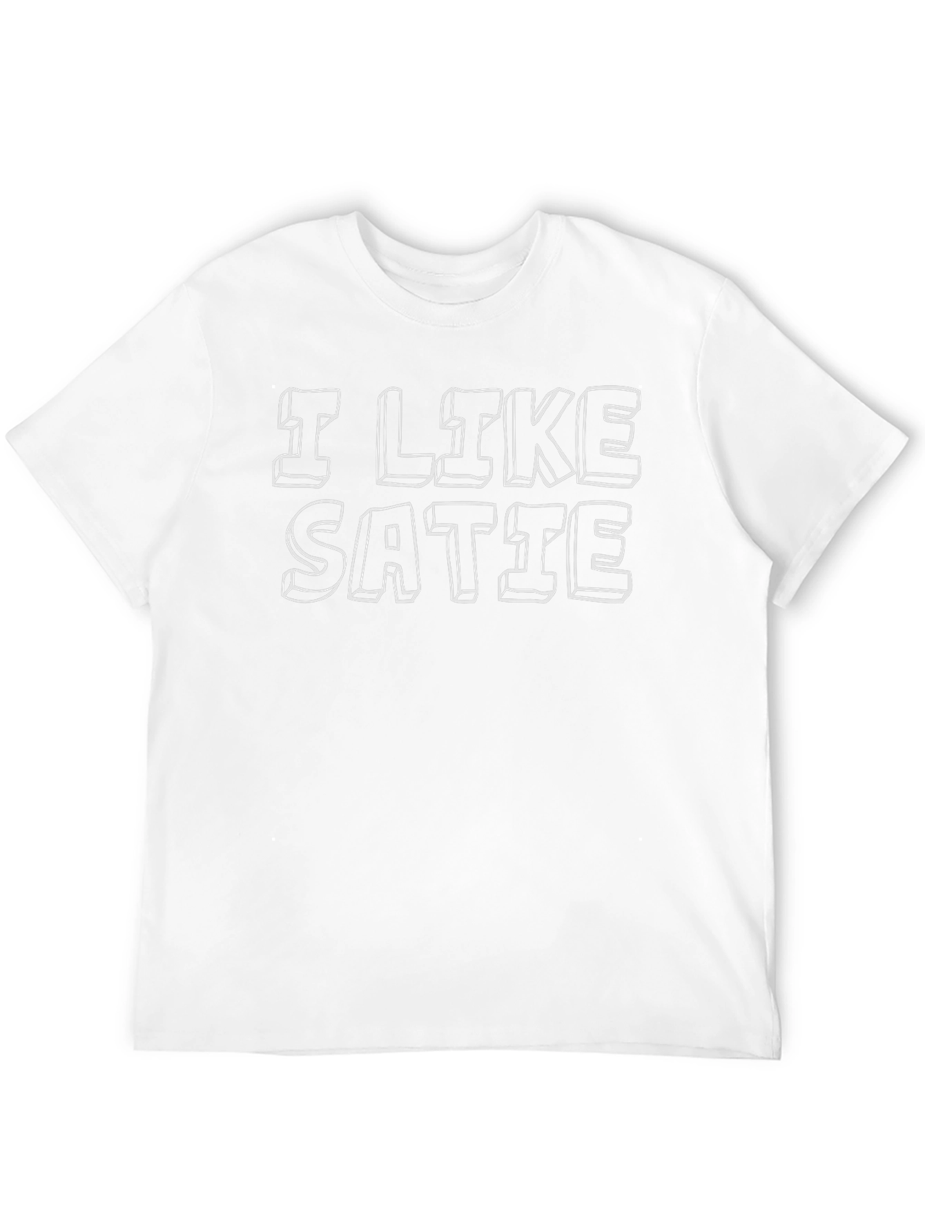 I Like Satie Black T-Shirt - Music Lover Tee