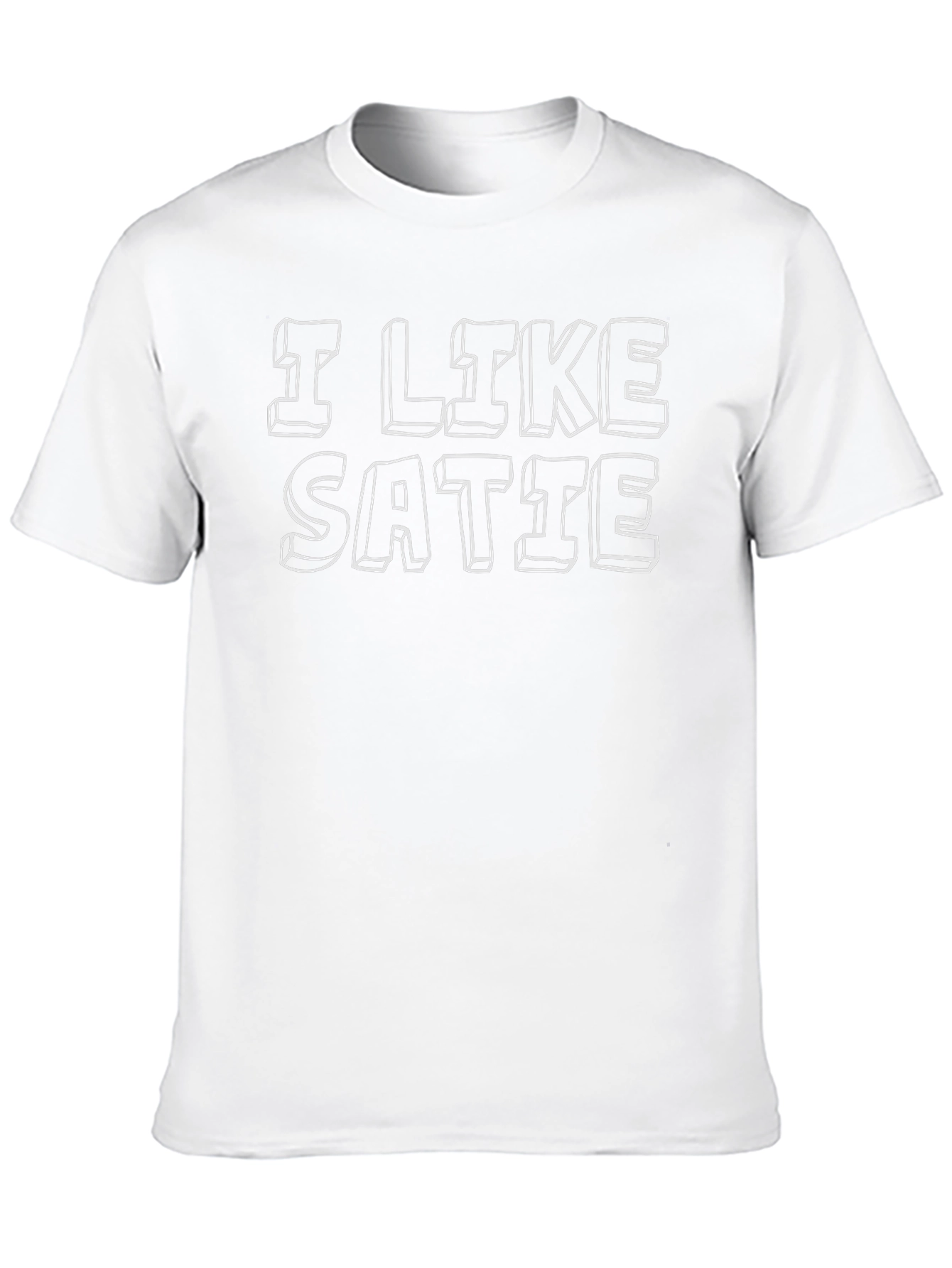 I Like Satie Black T-Shirt - Music Lover Tee