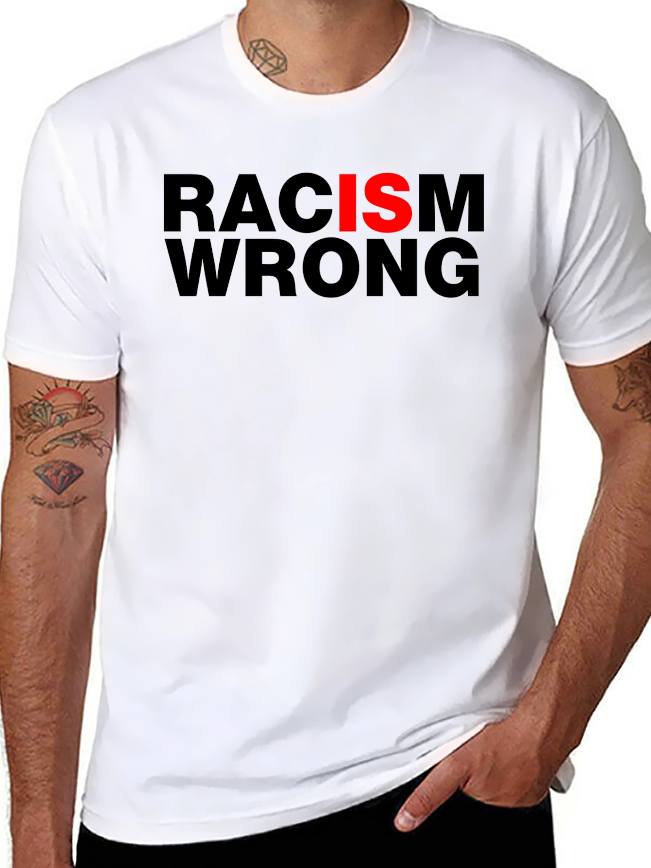 Racism Is Wrong T-Shirt - Anti-Racism Tee