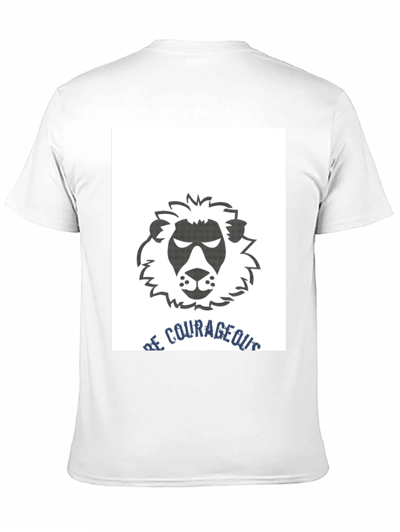 Be Courageous Lion Graphic Tee - Black T-Shirt