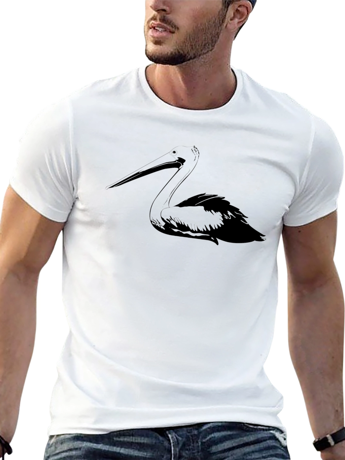 Pelican Graphic Tee - Soft Cotton Bird T-Shirt