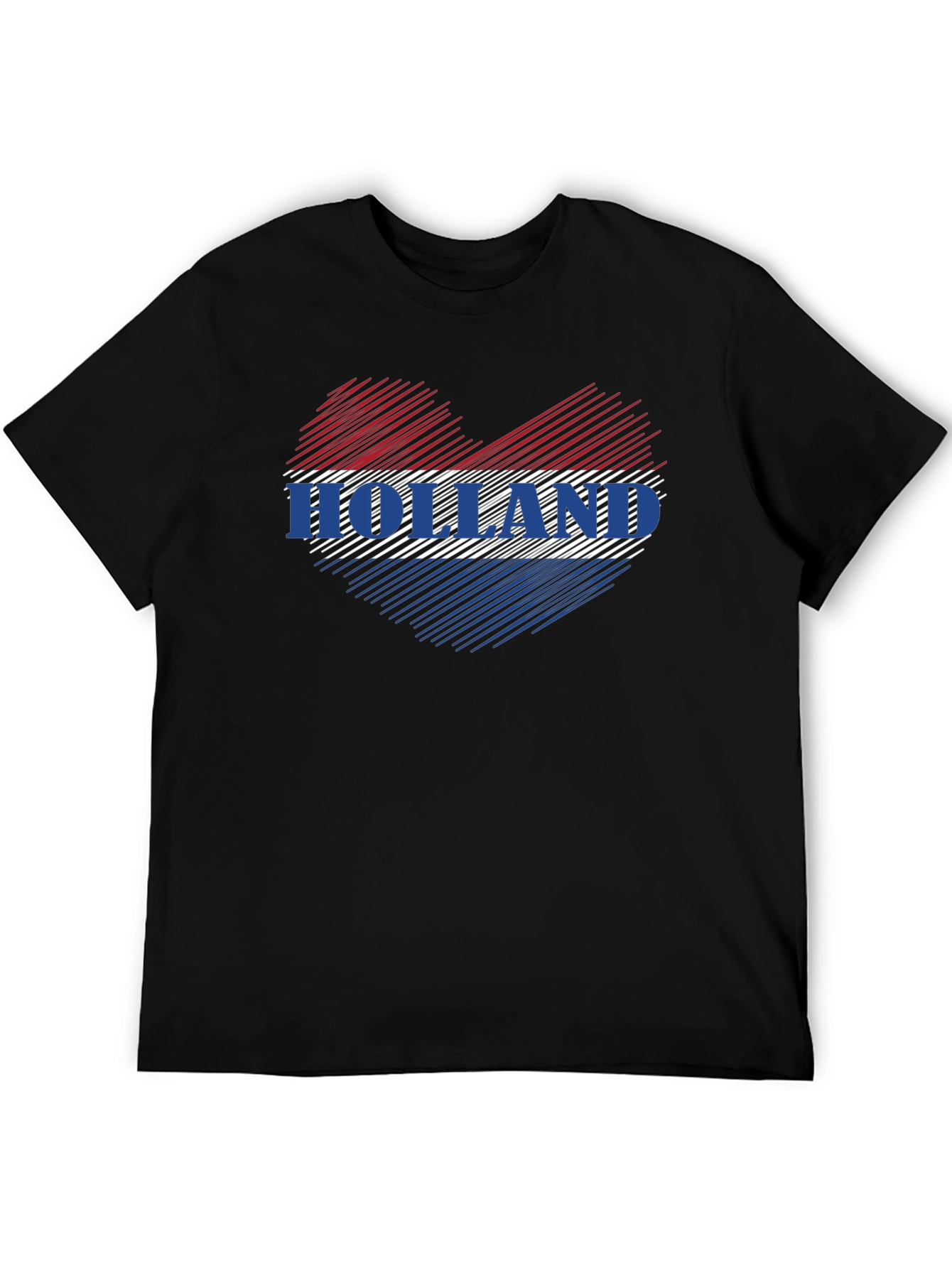Holland Love Heart Flag Graphic T-Shirt