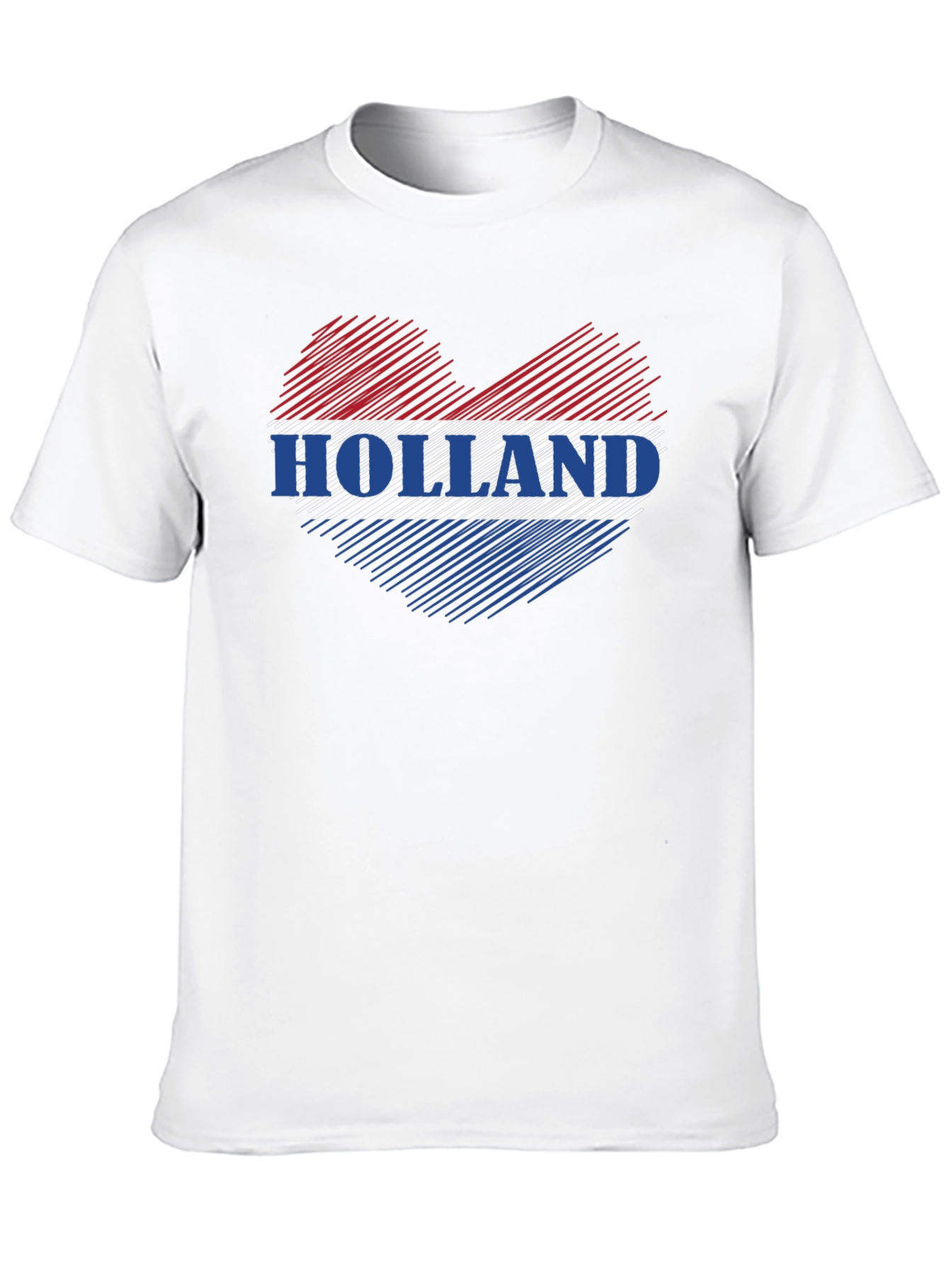 Holland Love Heart Flag Graphic T-Shirt