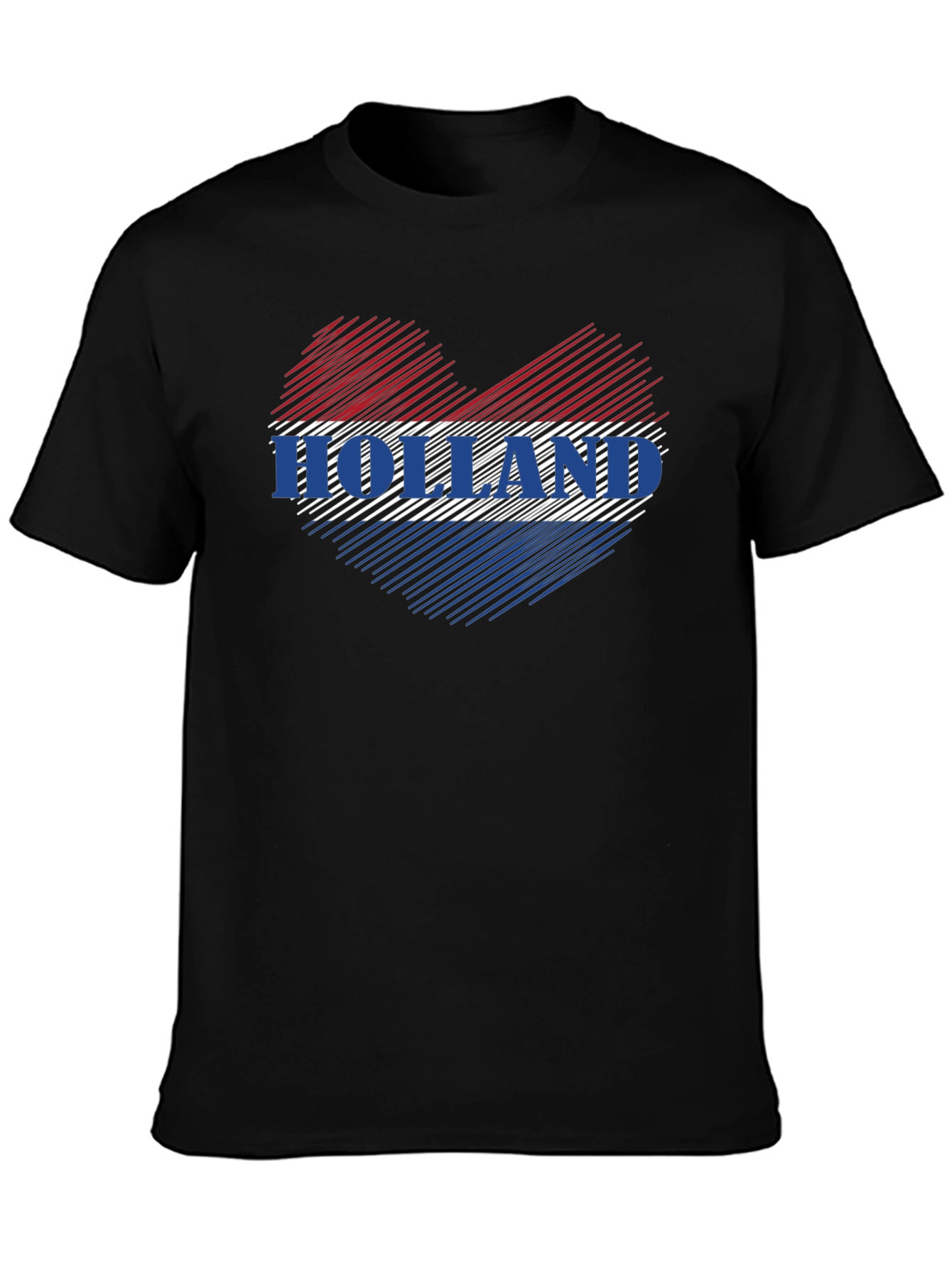 Holland Love Heart Flag Graphic T-Shirt