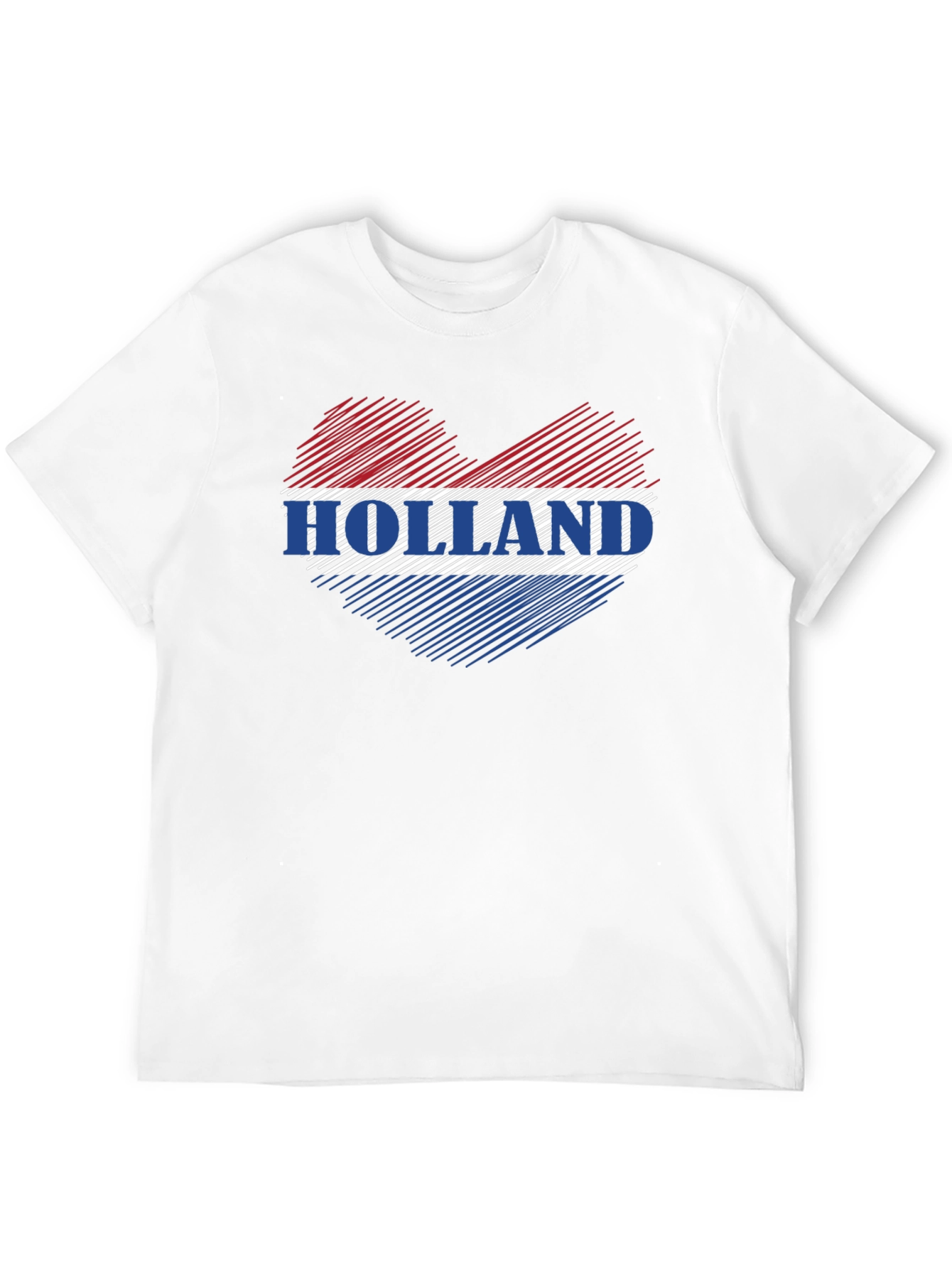 Holland Love Heart Flag Graphic T-Shirt